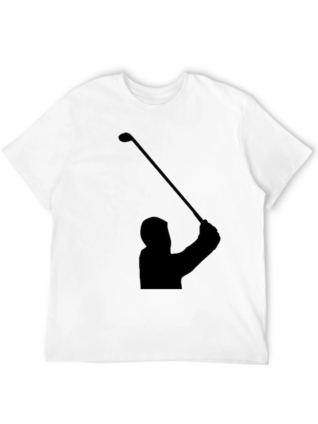 Golf Swing Silhouette Tee - Black Graphic T-Shirt