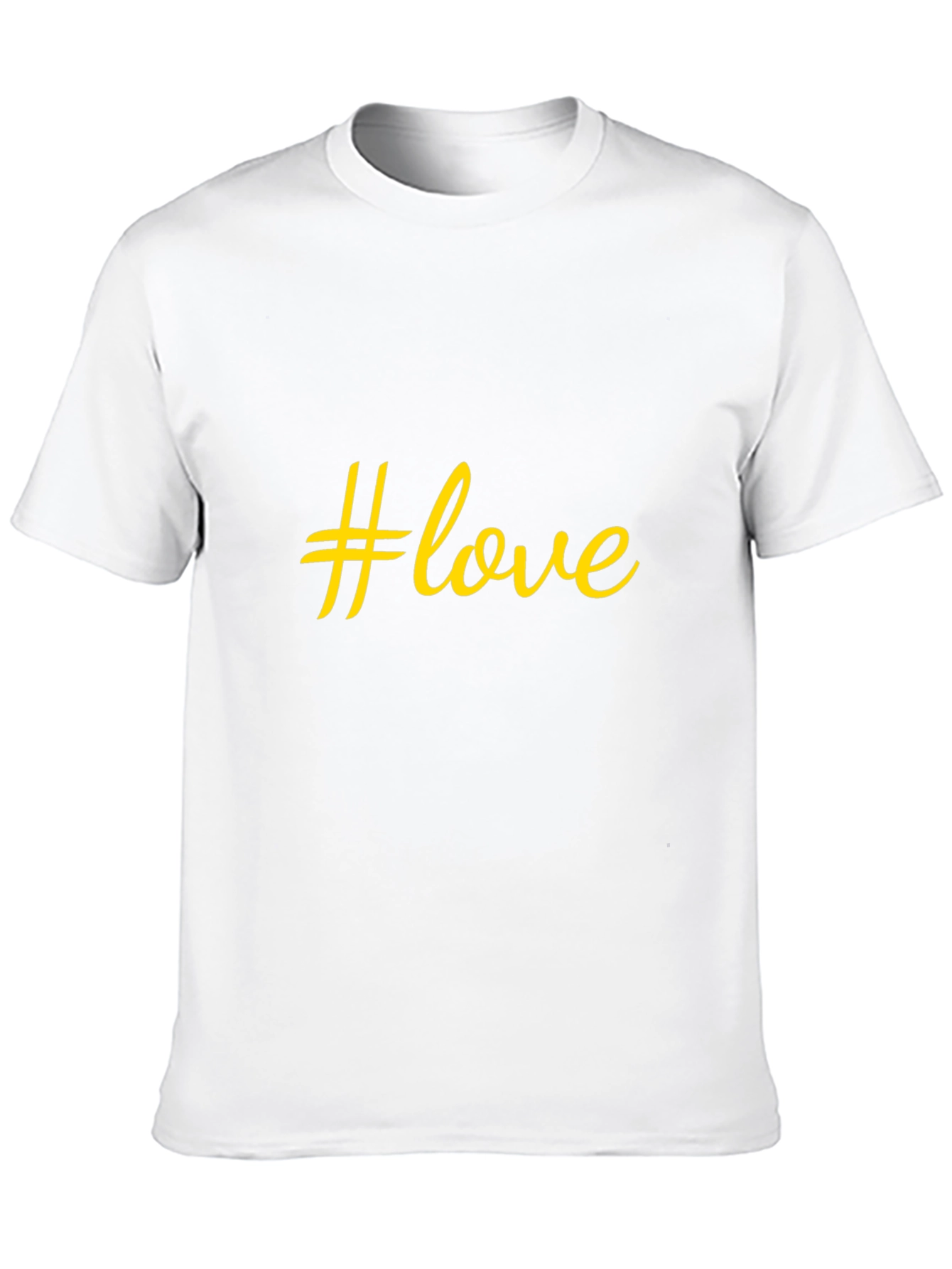 #Love Graphic Black T-Shirt - Stylish Casual Wear