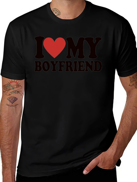 I Heart My Boyfriend Graphic Tee - Cute & Casual
