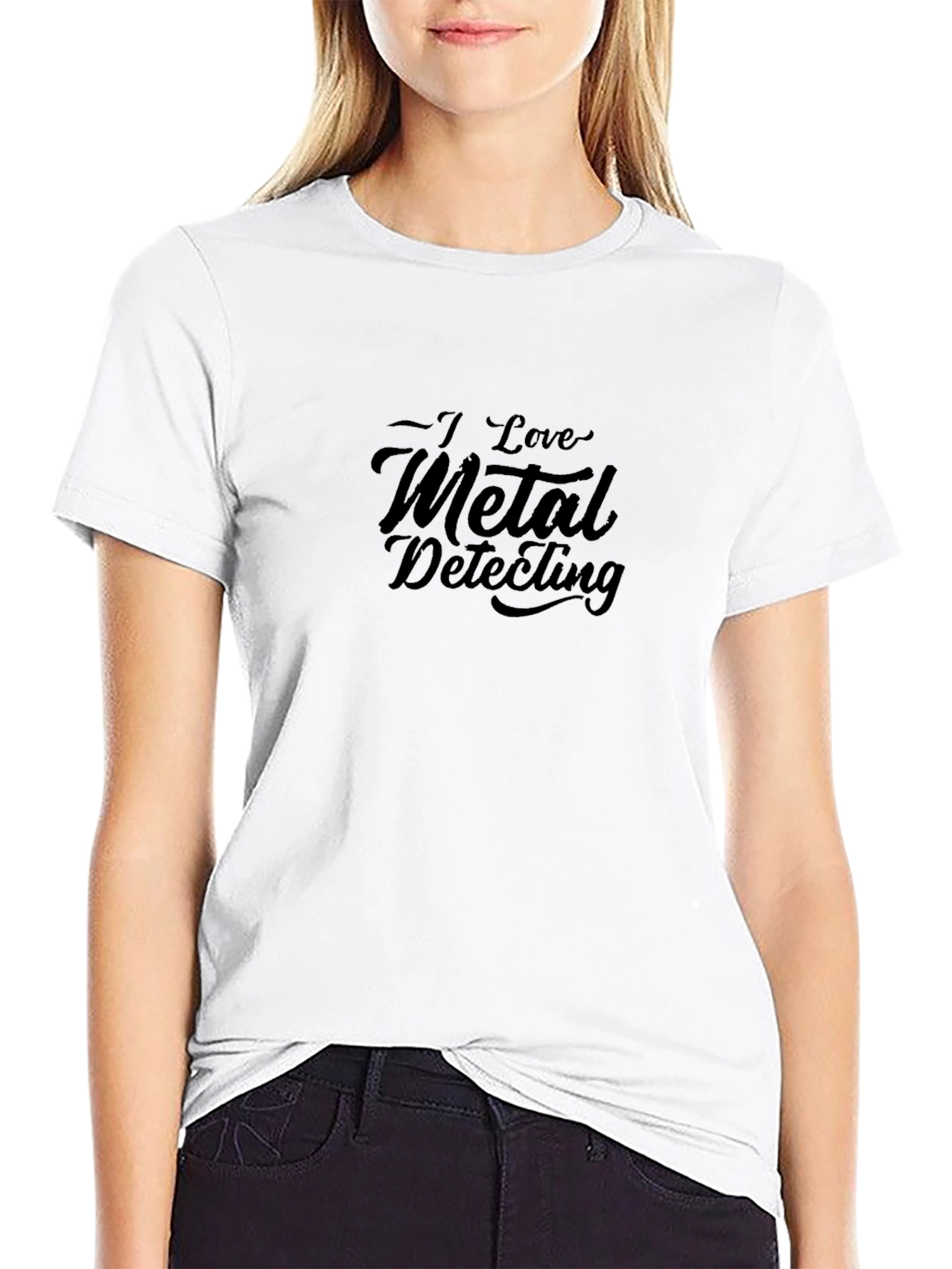 I Love Metal Detecting Black T-Shirt