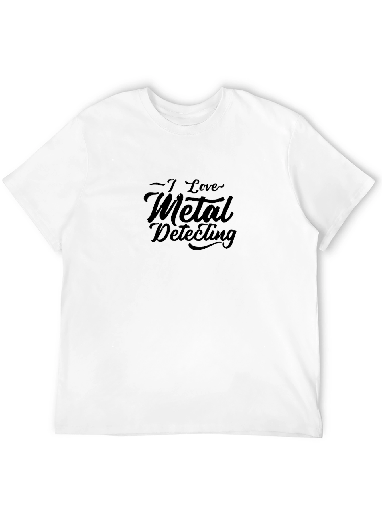 I Love Metal Detecting Black T-Shirt