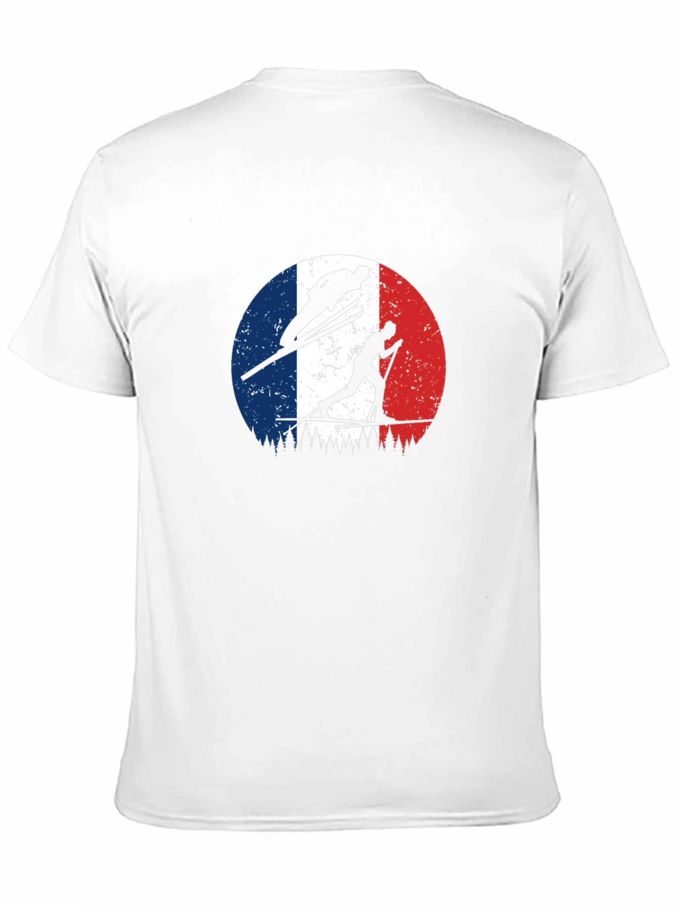 French Ski Team Silhouette Graphic T-Shirt