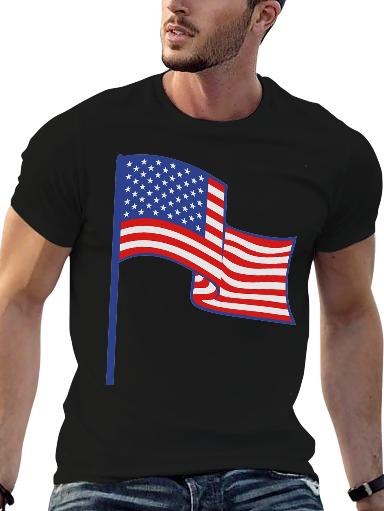 American Flag T-Shirt Patriotic Graphic Tee