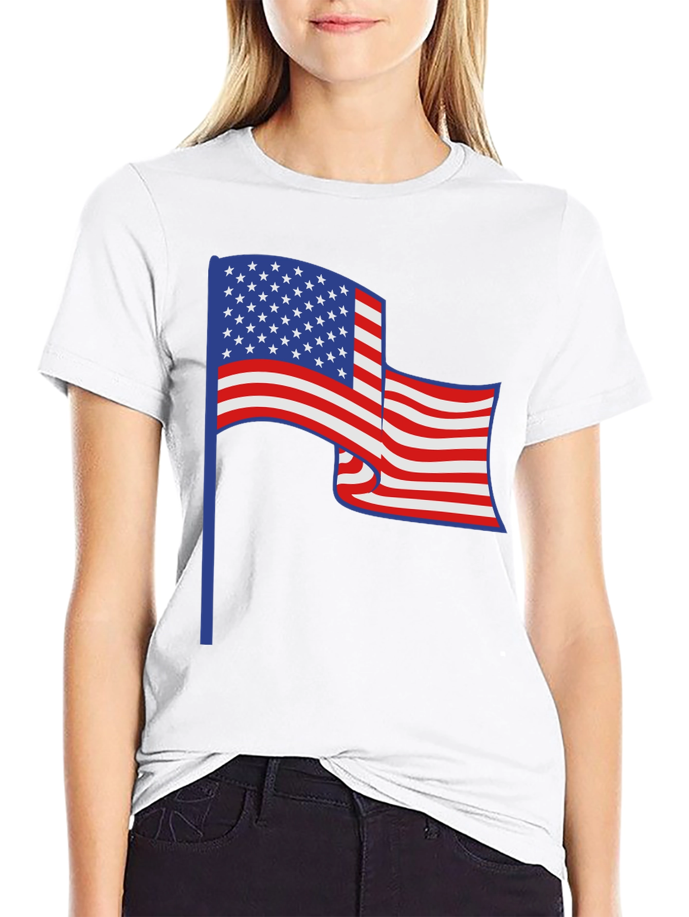 American Flag T-Shirt Patriotic Graphic Tee