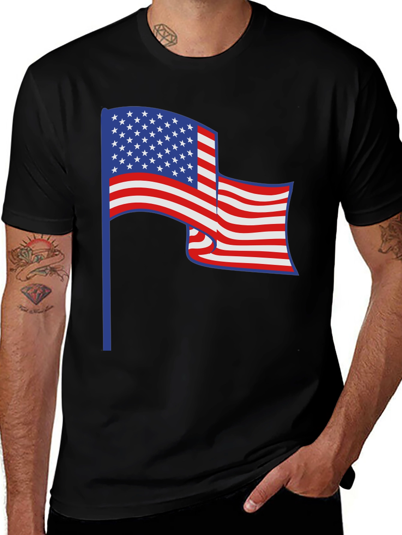 American Flag T-Shirt Patriotic Graphic Tee