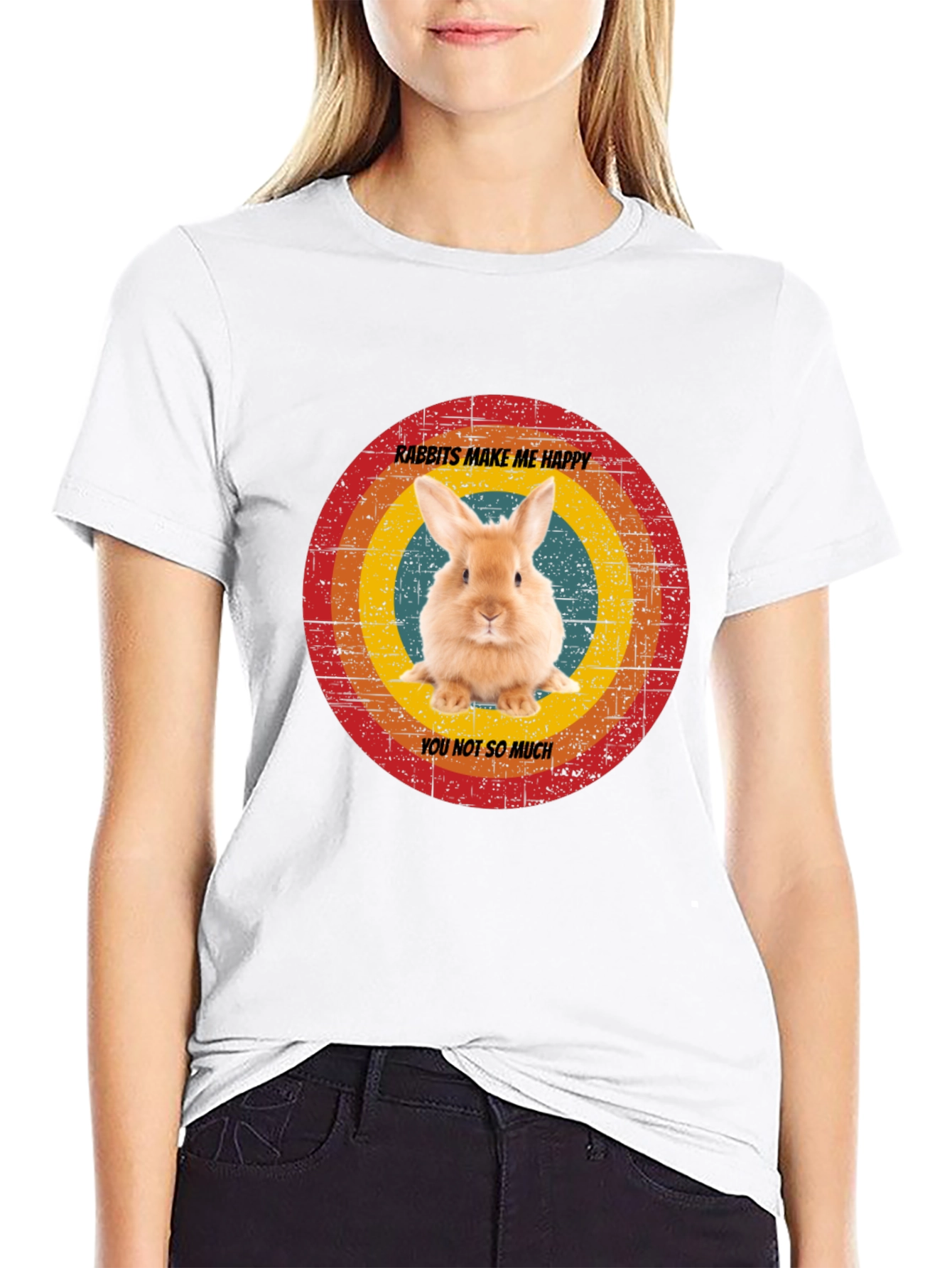 Rabbits Make Me Happy T-Shirt