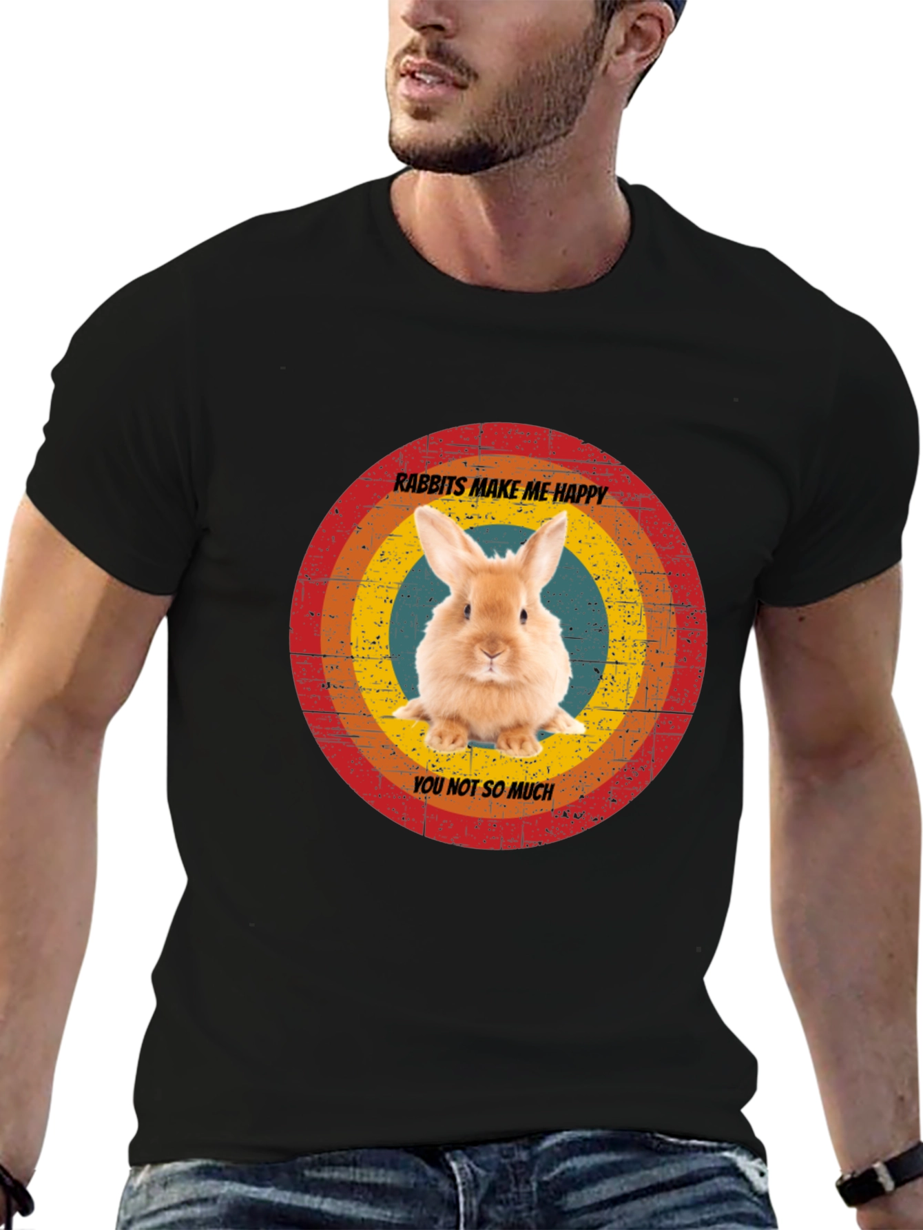 Rabbits Make Me Happy T-Shirt