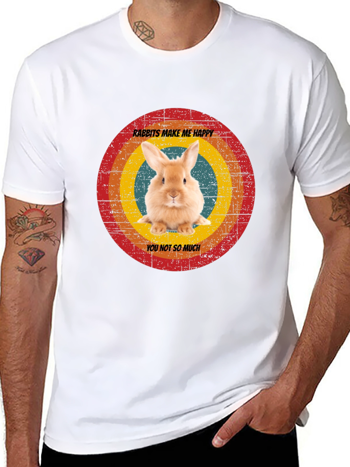 Rabbits Make Me Happy T-Shirt