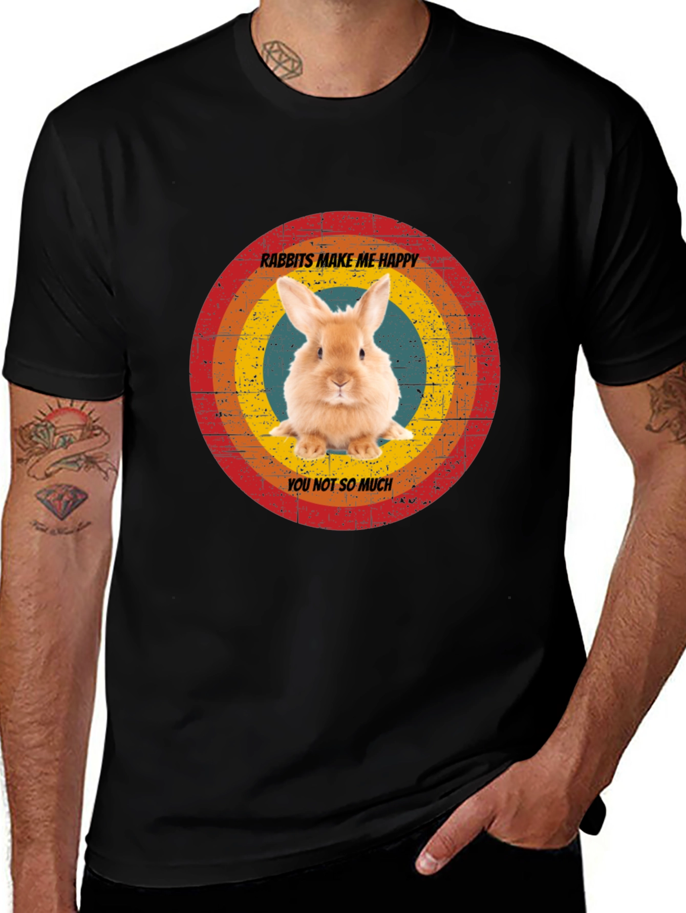 Rabbits Make Me Happy T-Shirt