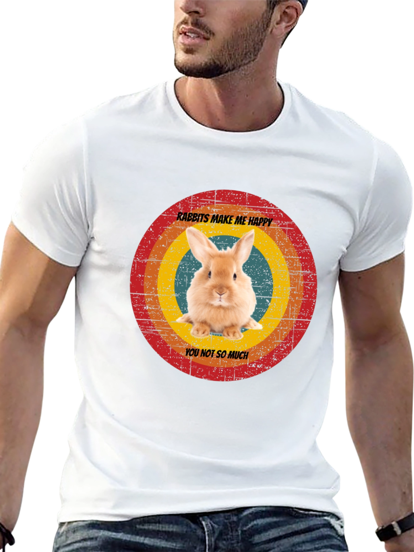 Rabbits Make Me Happy T-Shirt