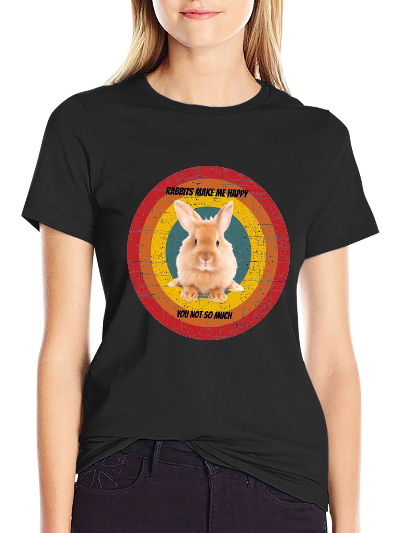 Rabbits Make Me Happy T-Shirt