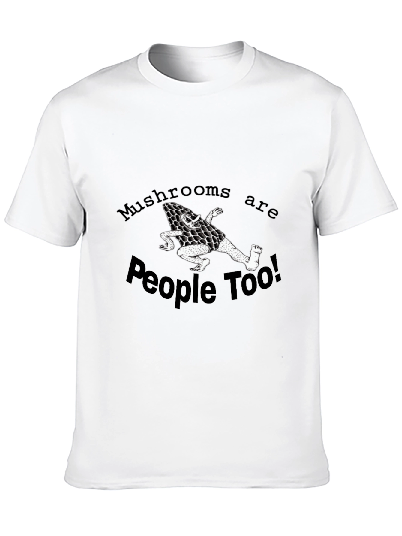 Mushrooms Are People Too! Graphic Tee - Black