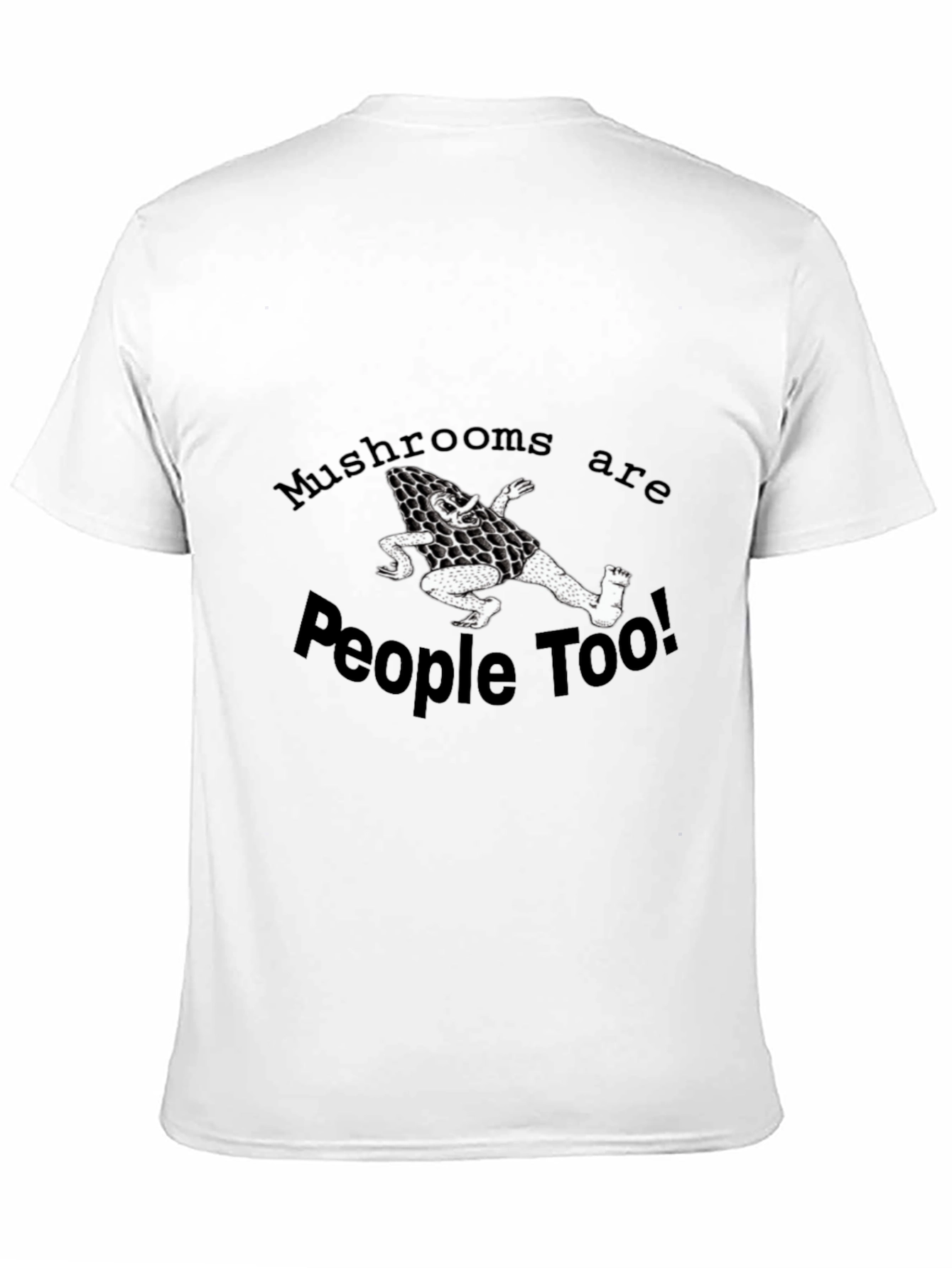 Mushrooms Are People Too! Graphic Tee - Black