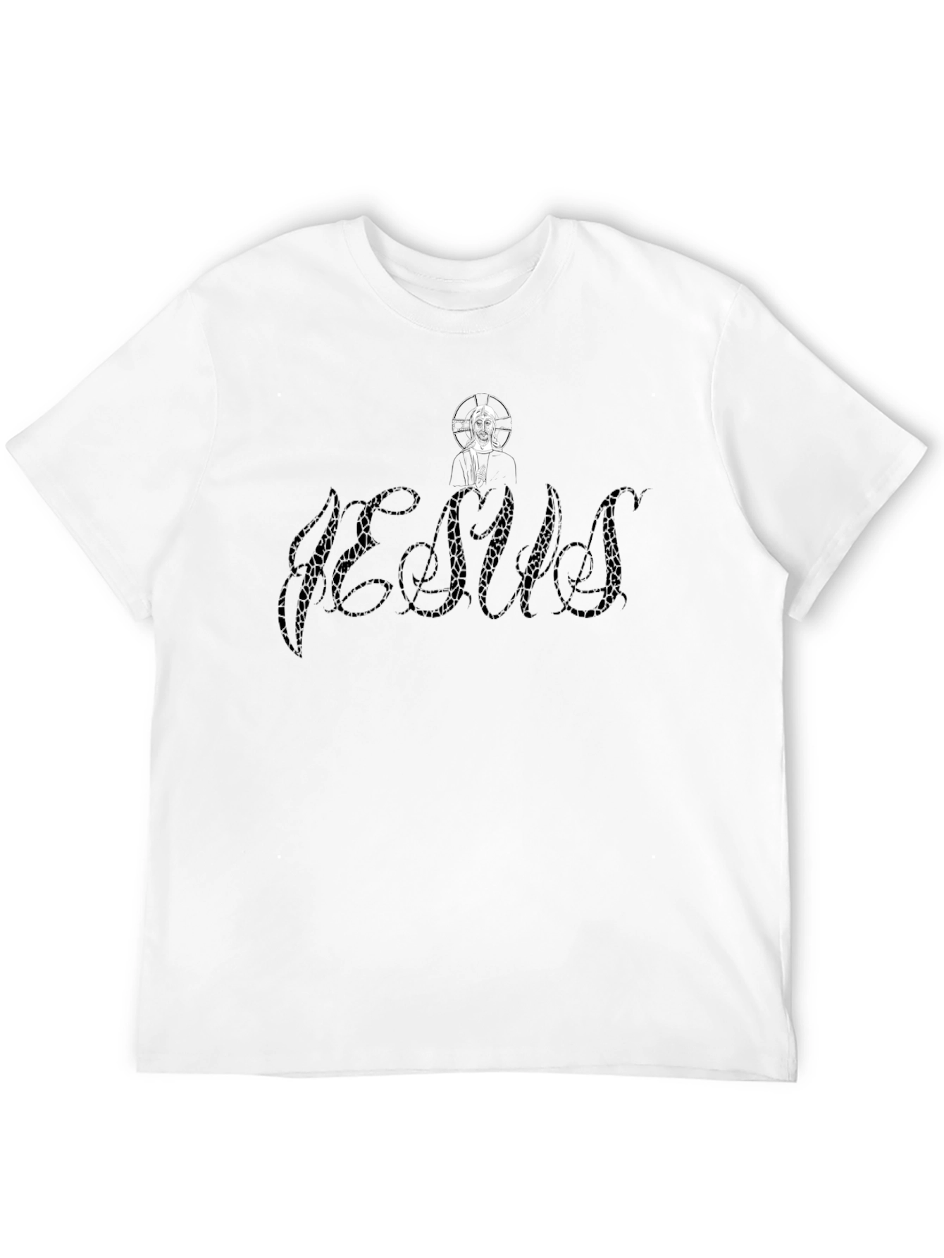 Jesus Graphic Black T-Shirt Religious Apparel