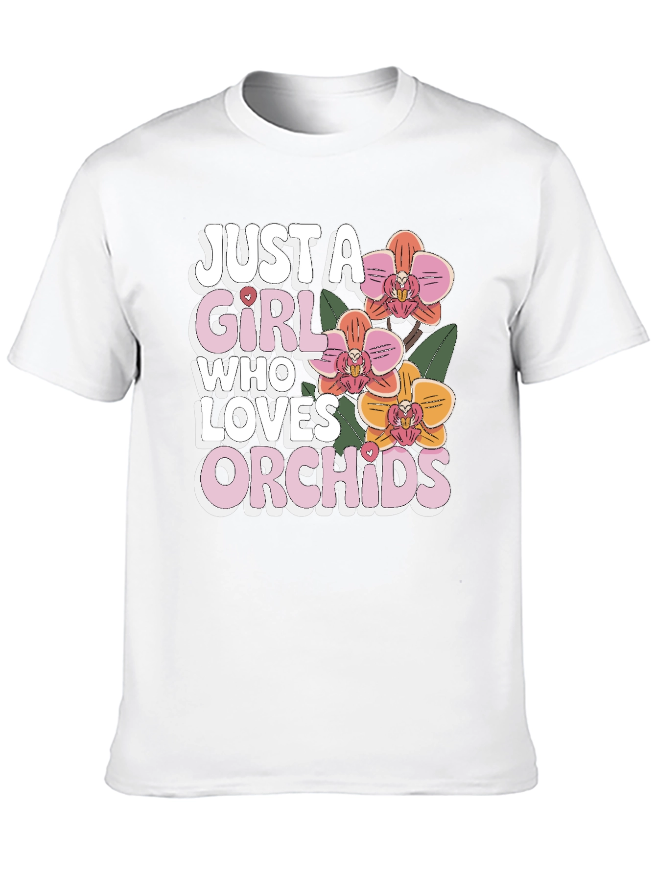 Just A Girl Who Loves Orchids T-Shirt