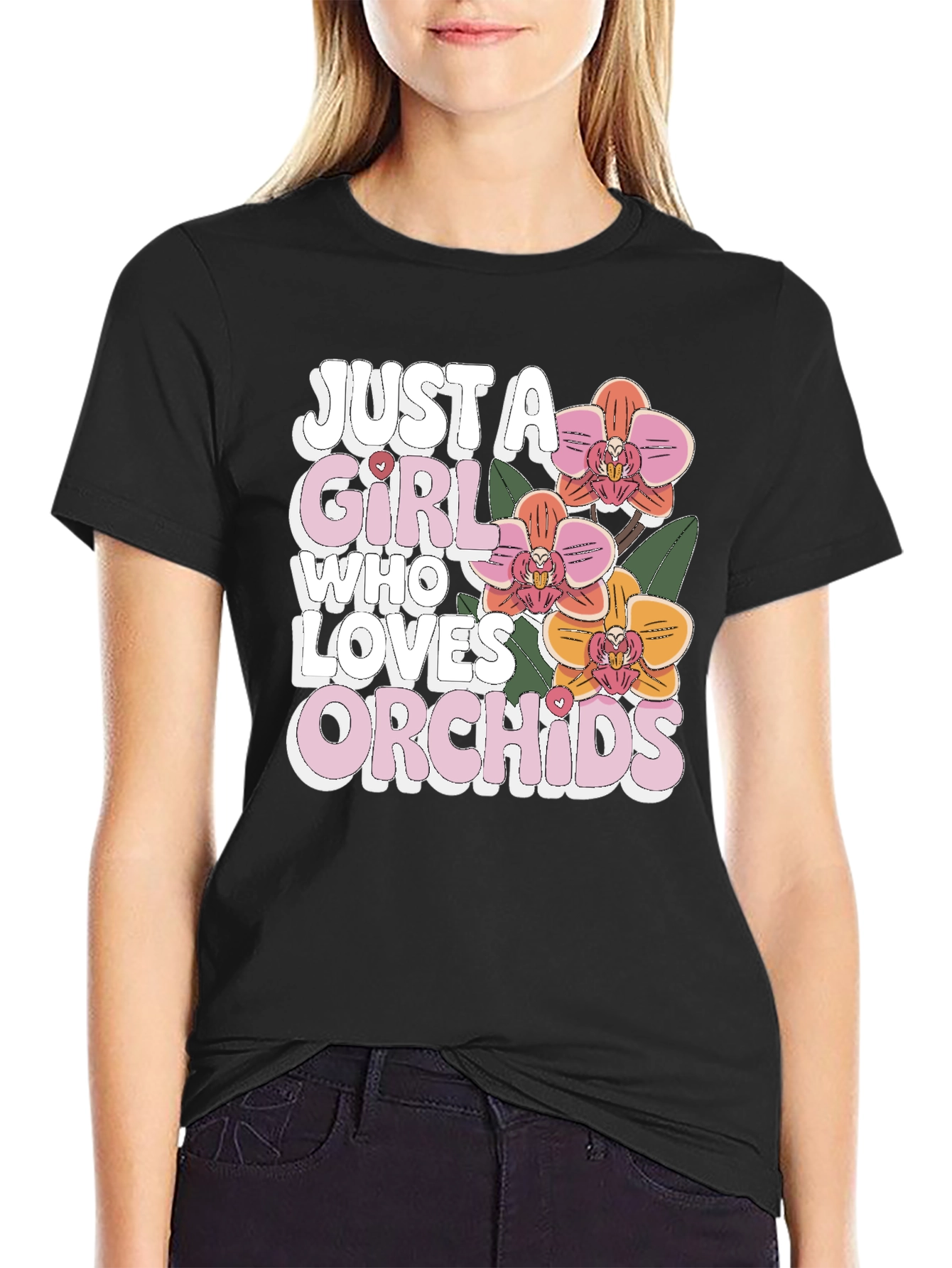 Just A Girl Who Loves Orchids T-Shirt