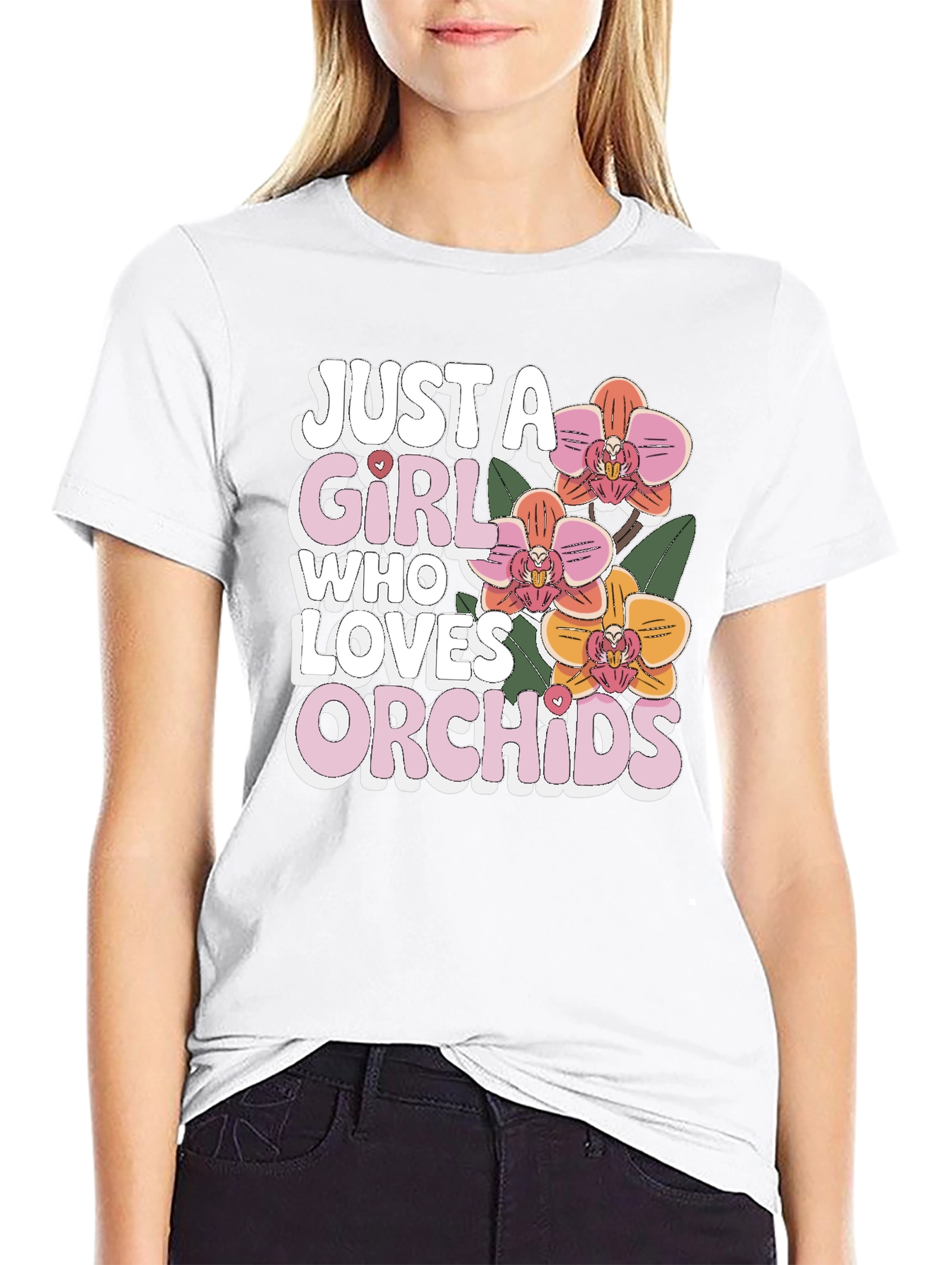 Just A Girl Who Loves Orchids T-Shirt