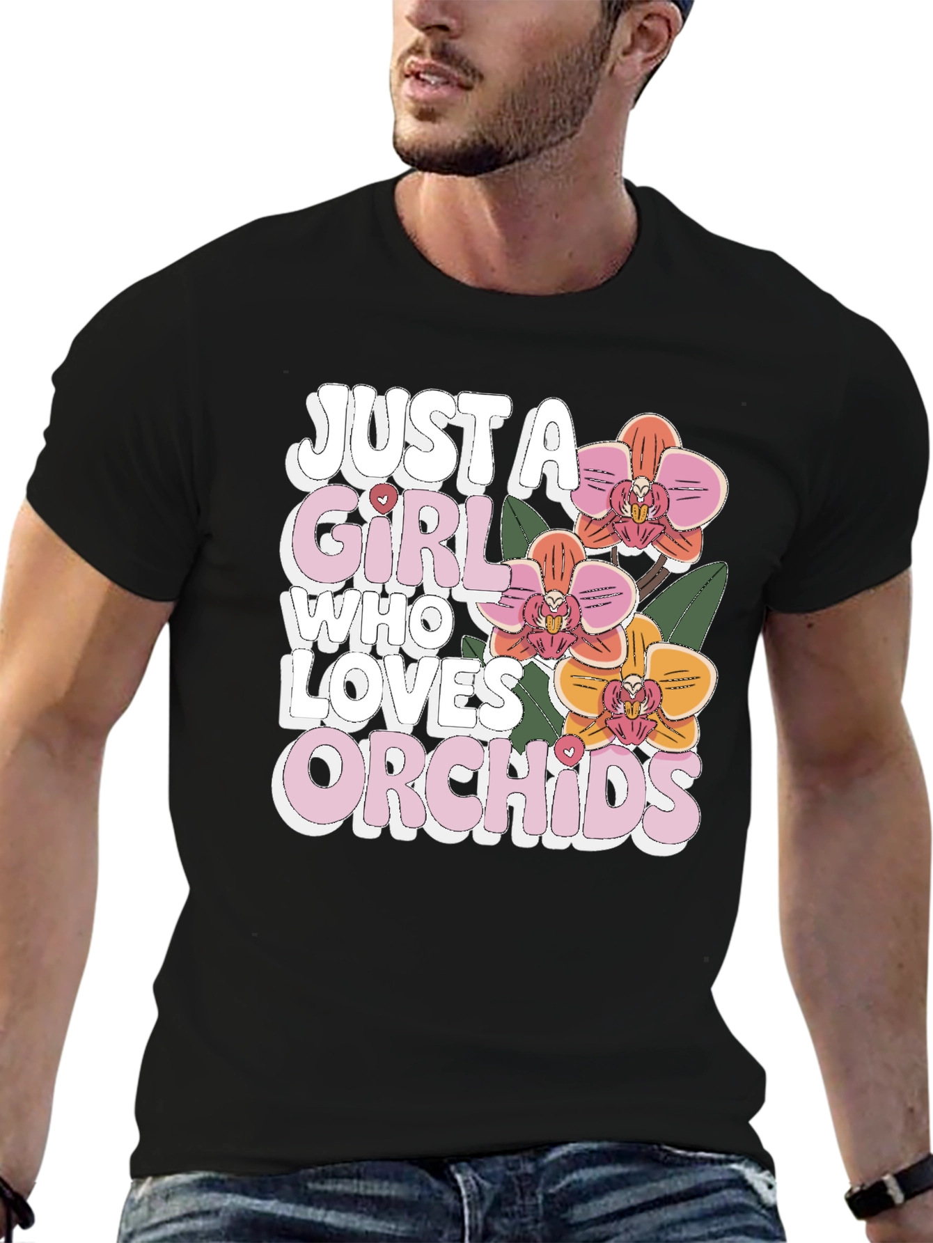 Just A Girl Who Loves Orchids T-Shirt