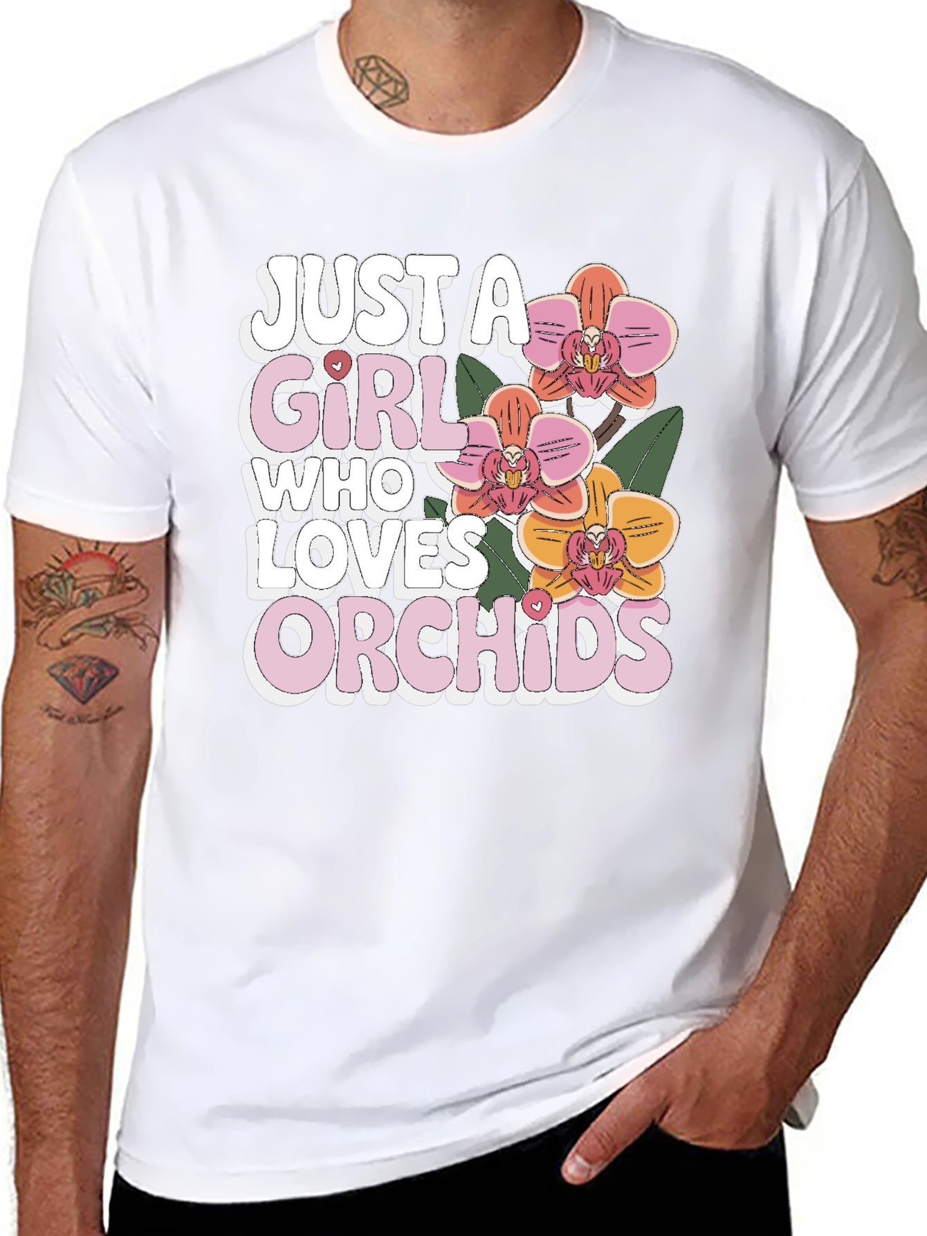 Just A Girl Who Loves Orchids T-Shirt