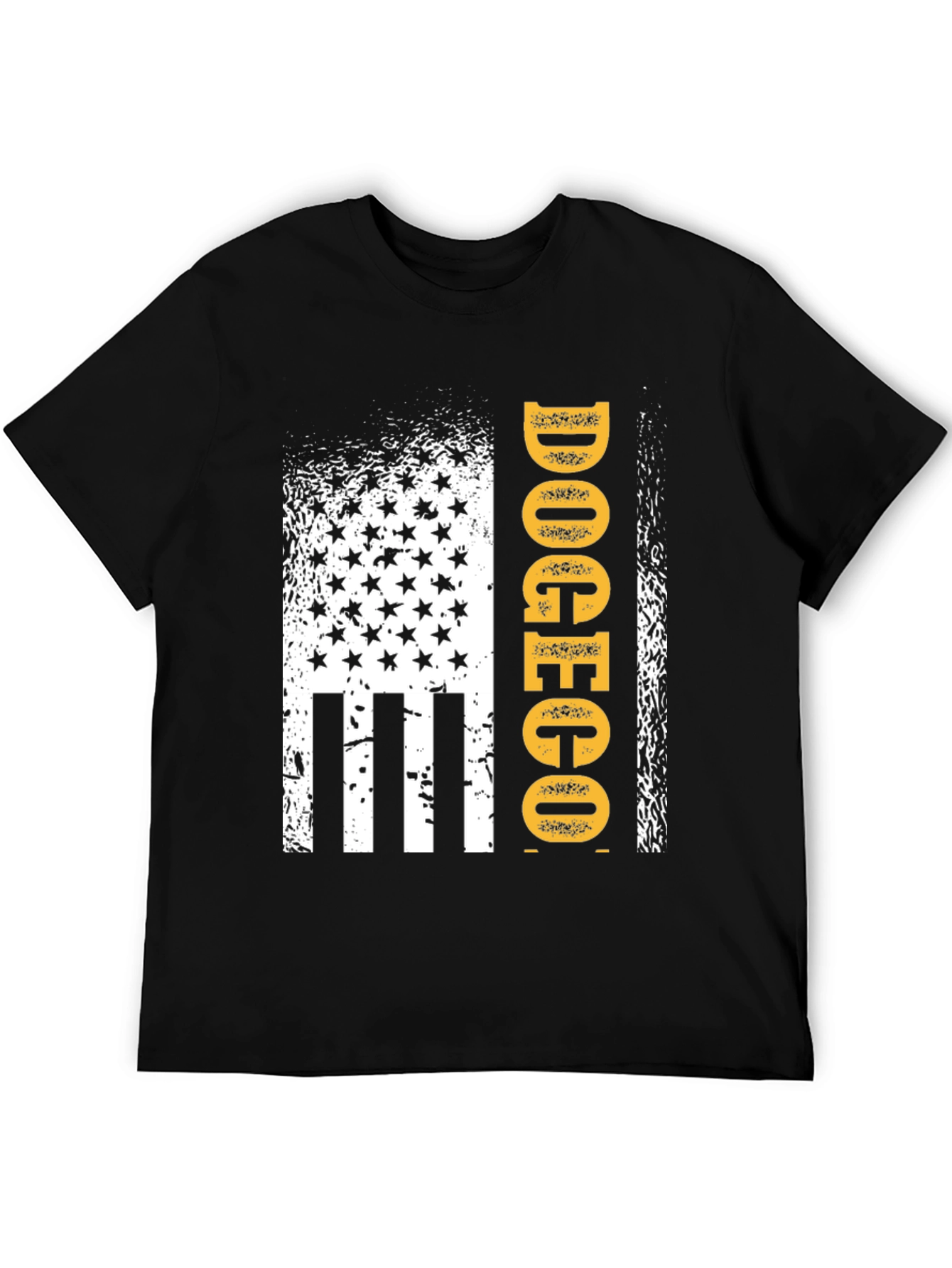 DOGECO Funny Graphic Tee American Flag Style