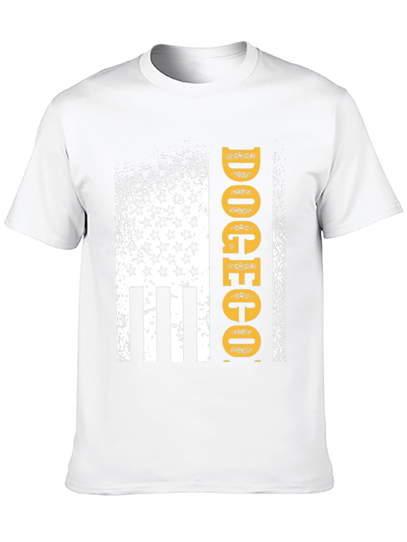 DOGECO Funny Graphic Tee American Flag Style