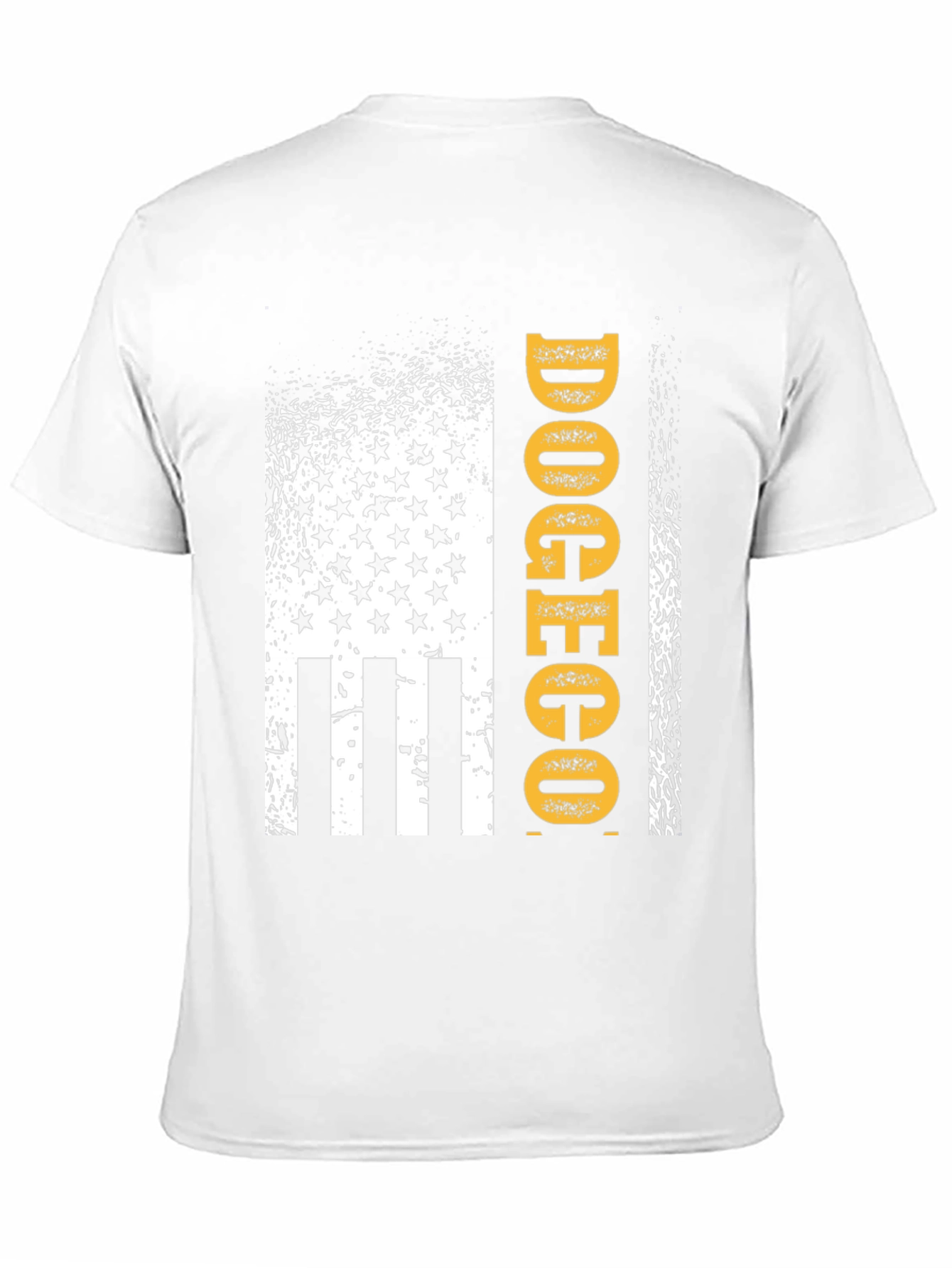 DOGECO Funny Graphic Tee American Flag Style