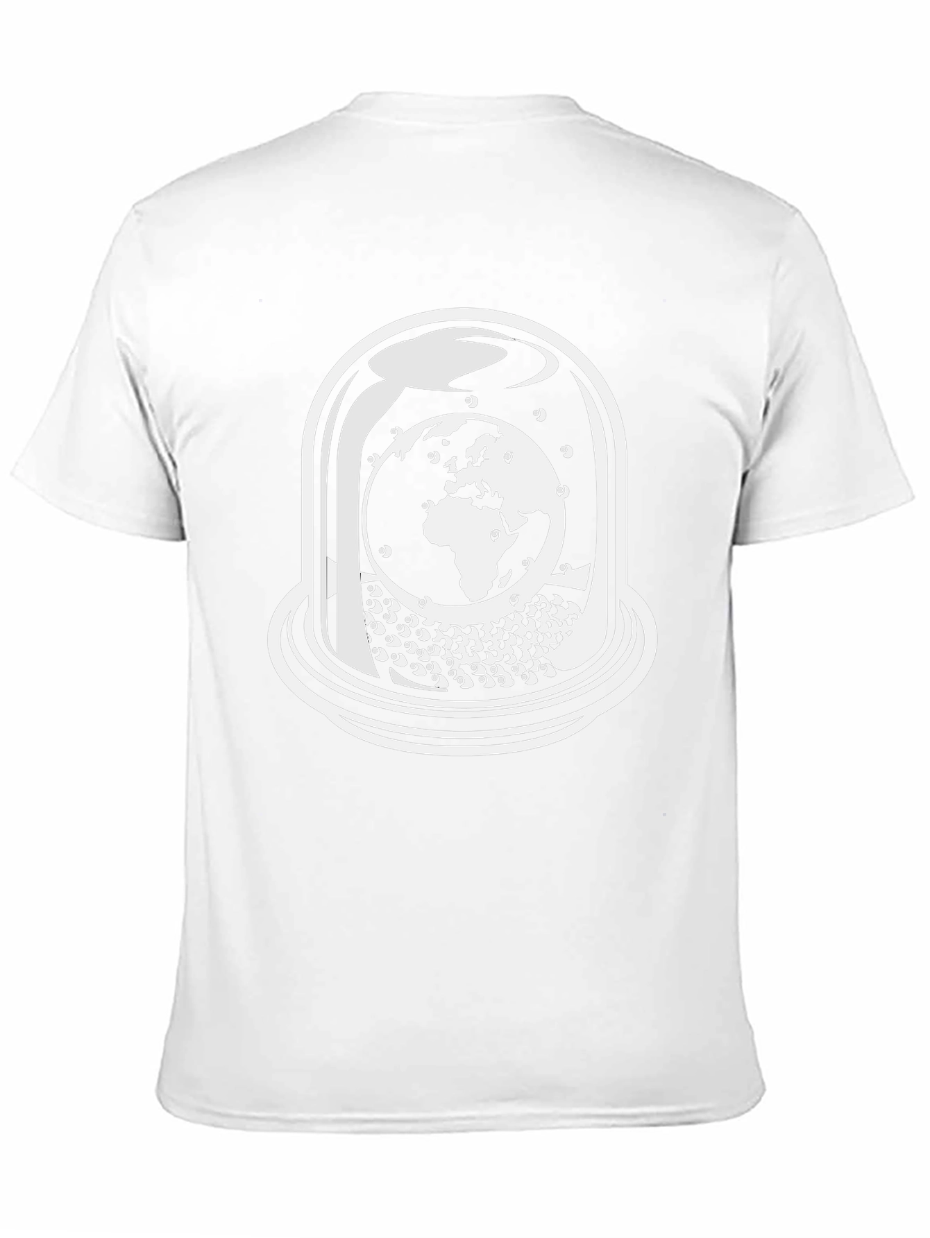 Globe in Glass Dome Black T-Shirt