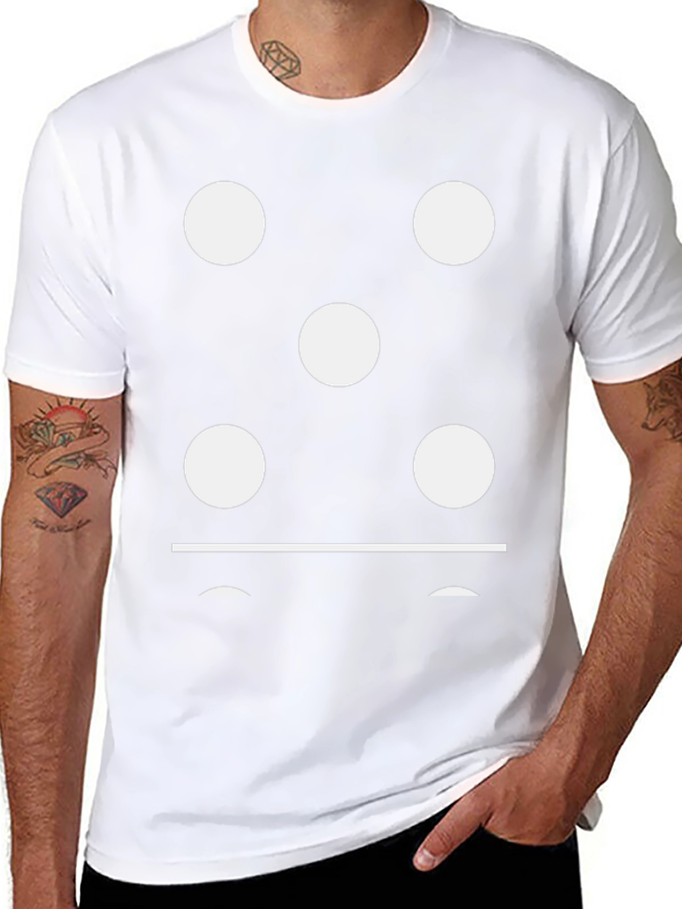 Domino Five T-Shirt - Classic Game Night Apparel
