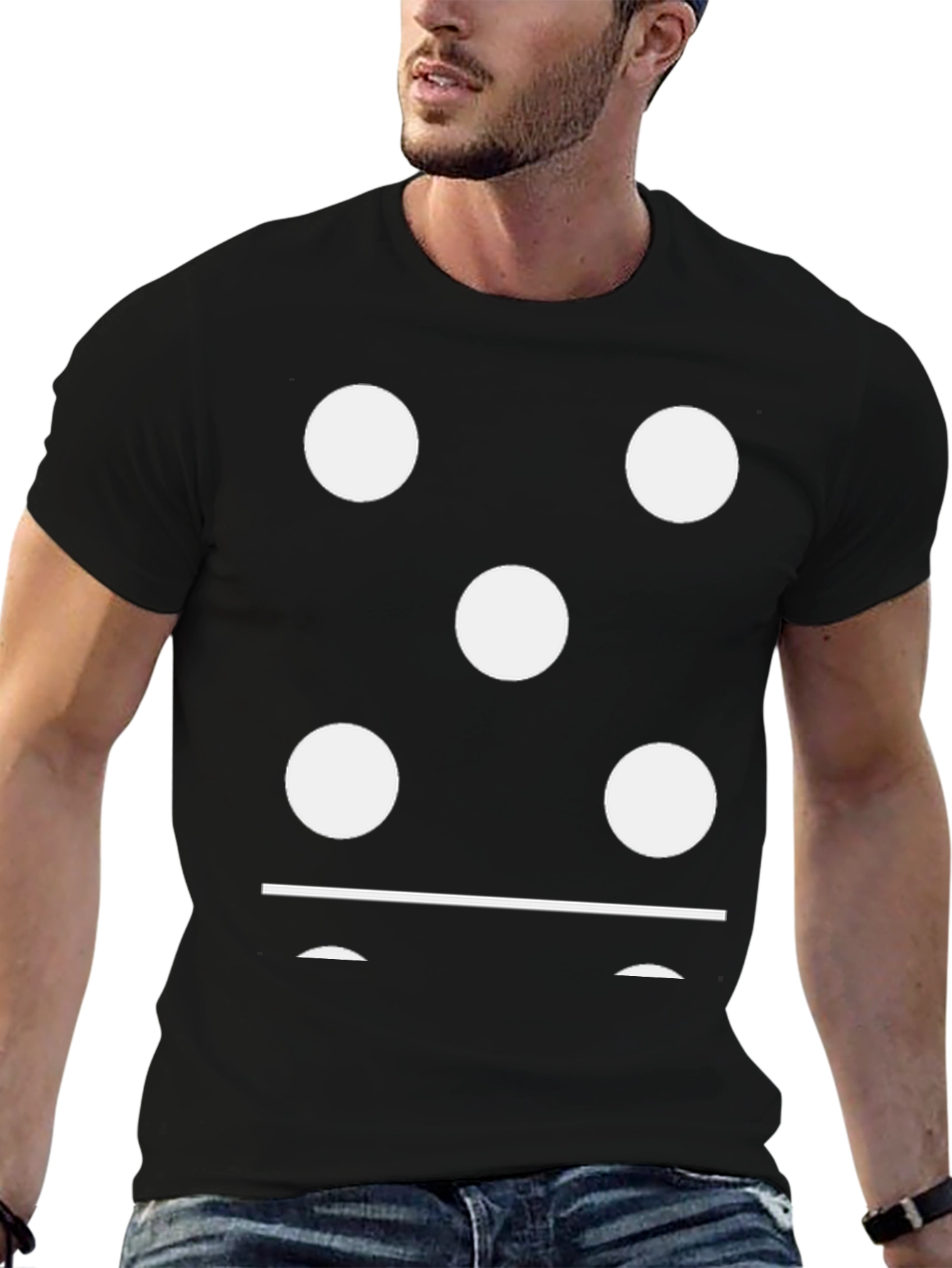 Domino Five T-Shirt - Classic Game Night Apparel