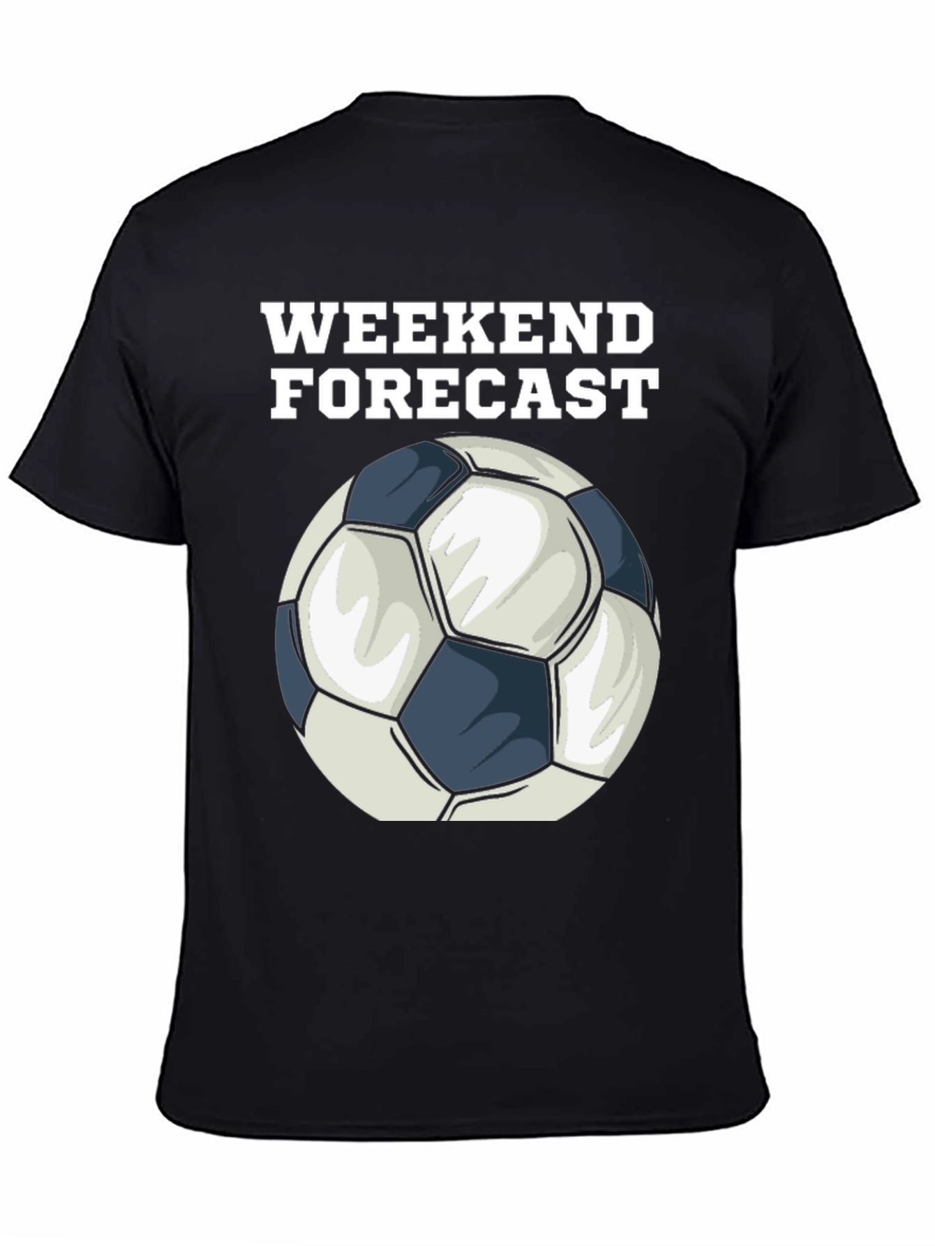 Weekend Forecast Soccer Ball Graphic T-Shirt