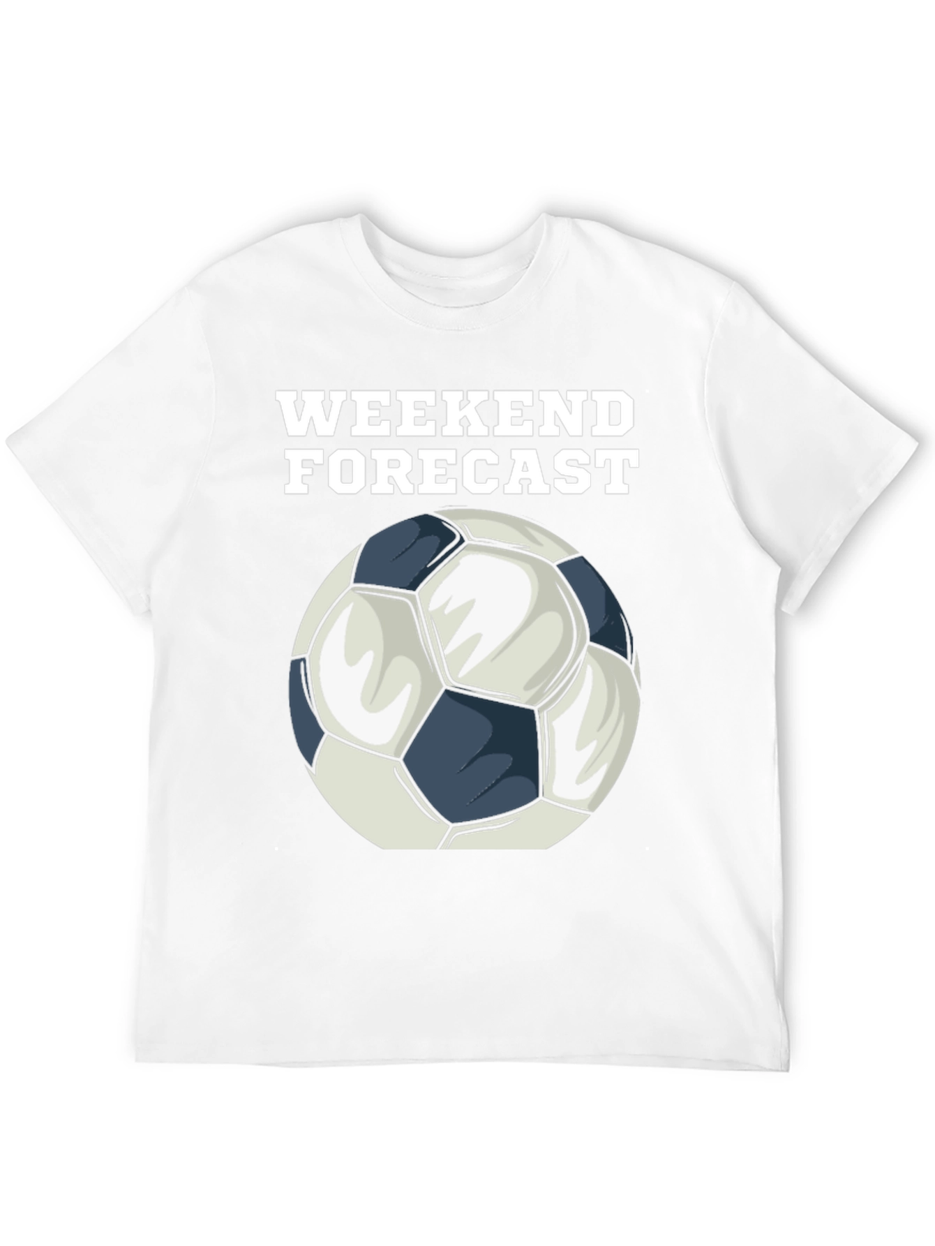 Weekend Forecast Soccer Ball Graphic T-Shirt