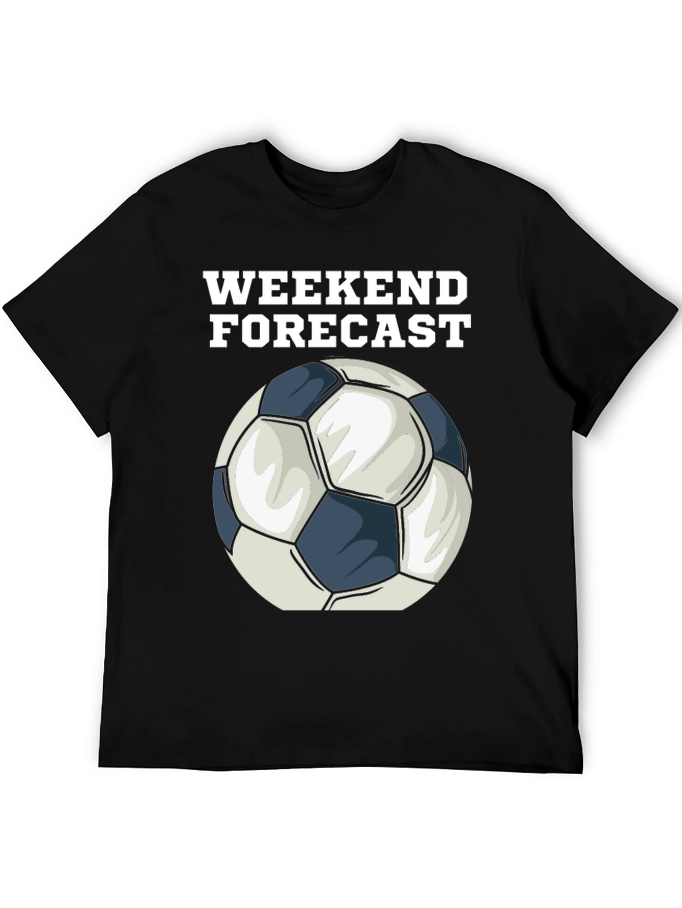 Weekend Forecast Soccer Ball Graphic T-Shirt