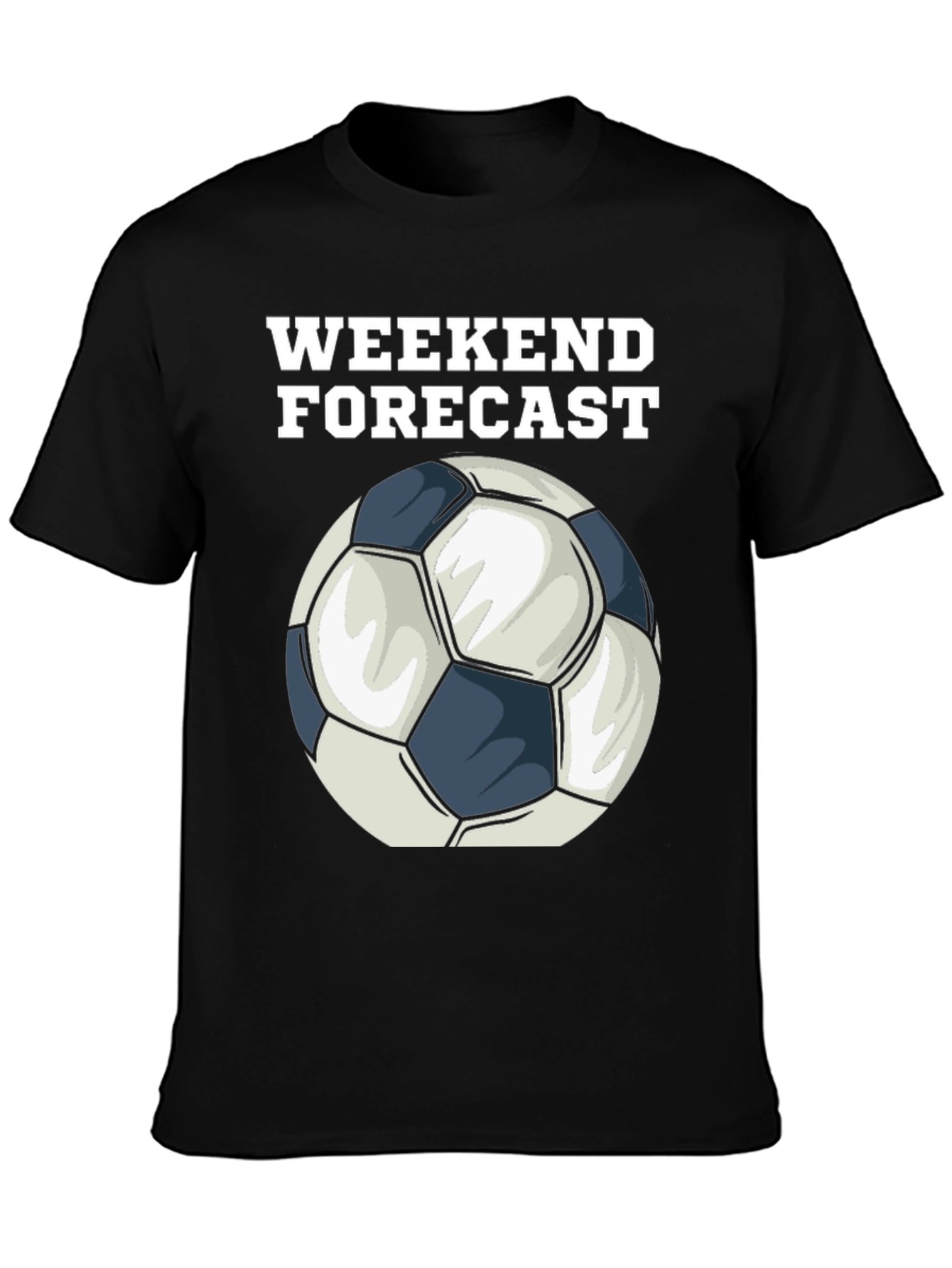 Weekend Forecast Soccer Ball Graphic T-Shirt