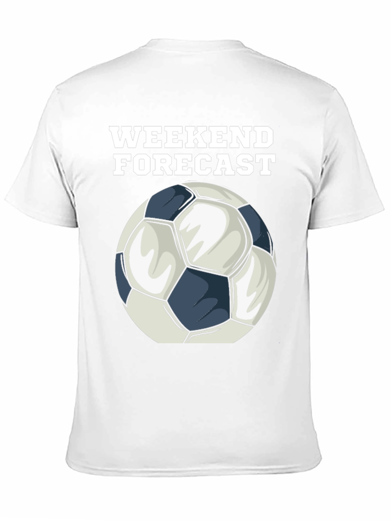 Weekend Forecast Soccer Ball Graphic T-Shirt