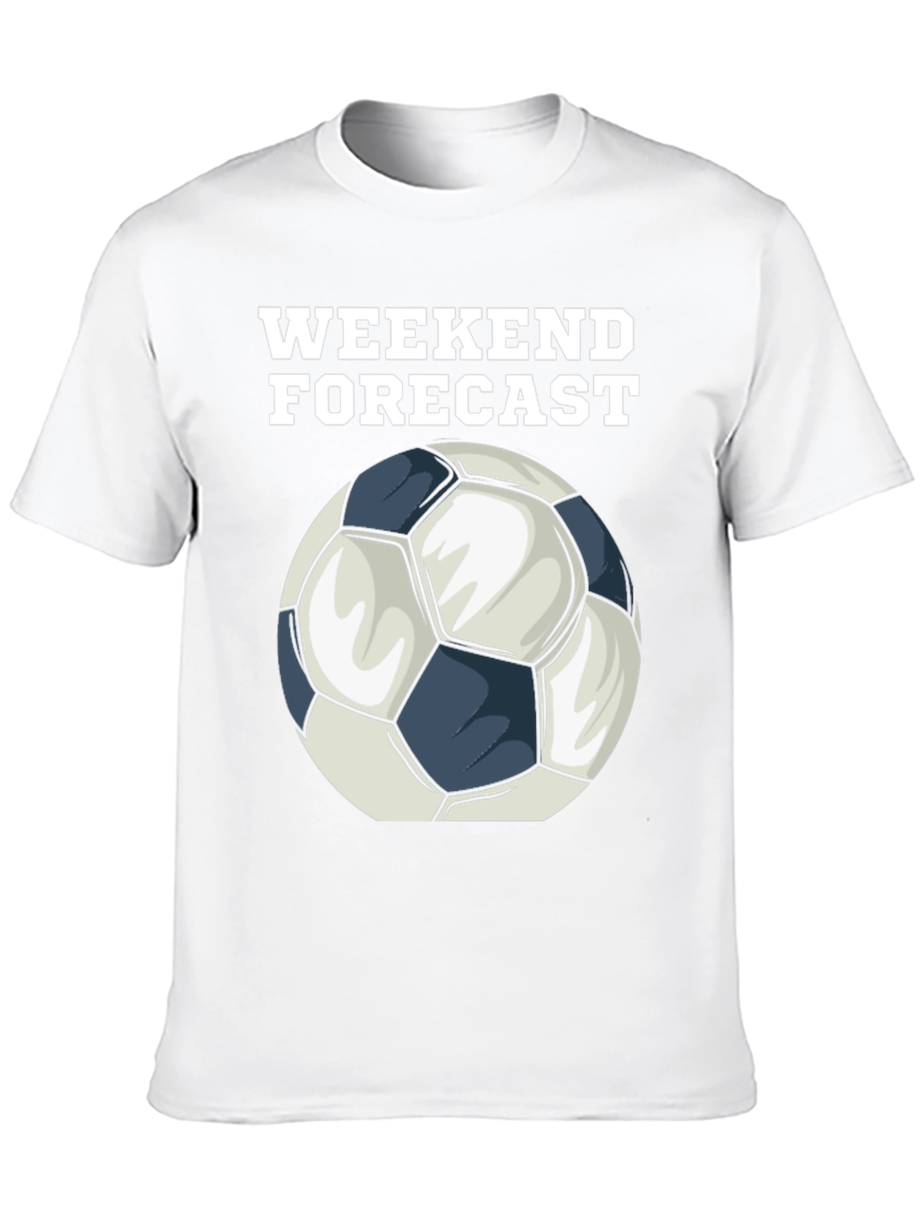 Weekend Forecast Soccer Ball Graphic T-Shirt