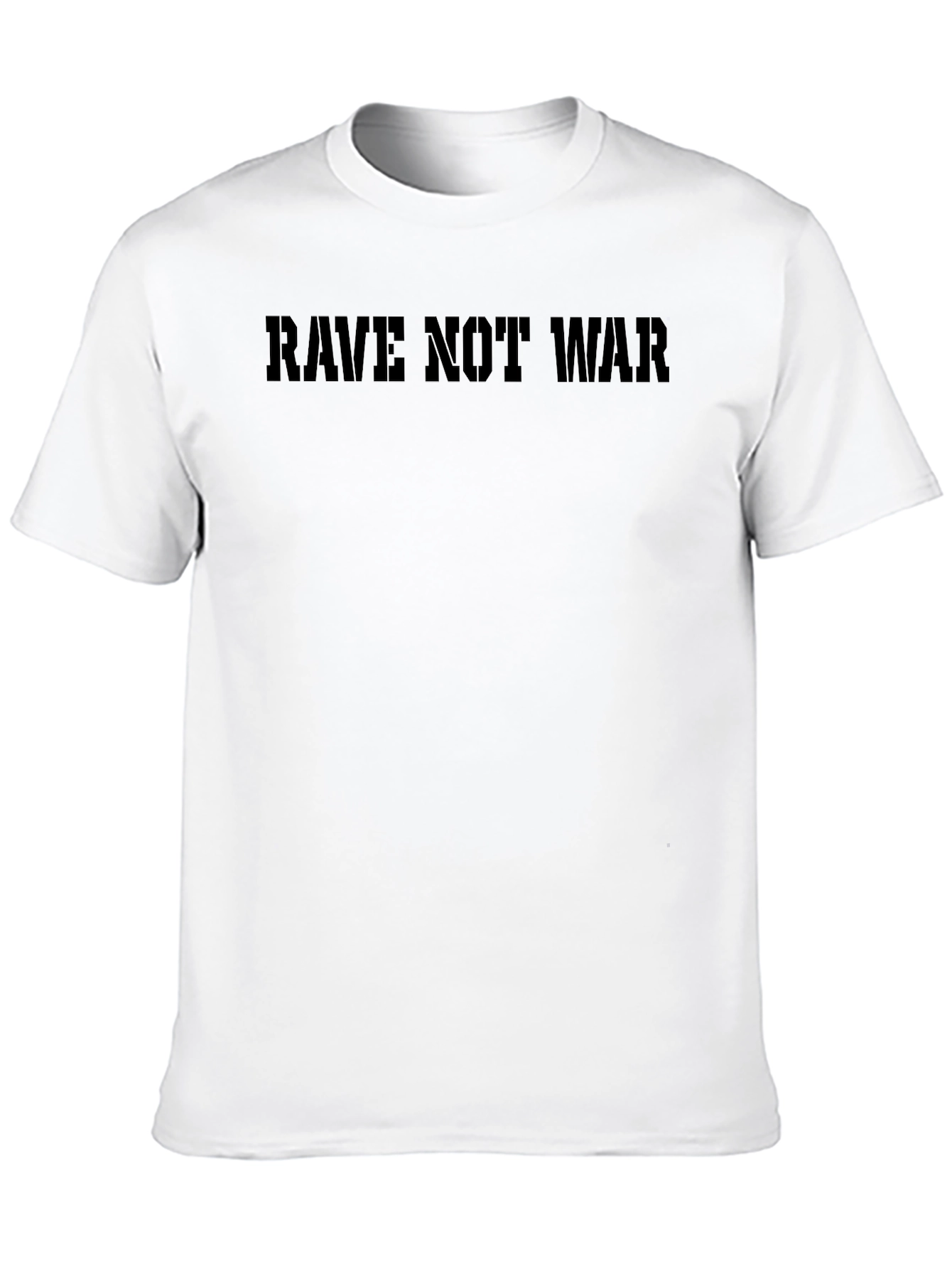 Rave Not War Black Graphic Tee