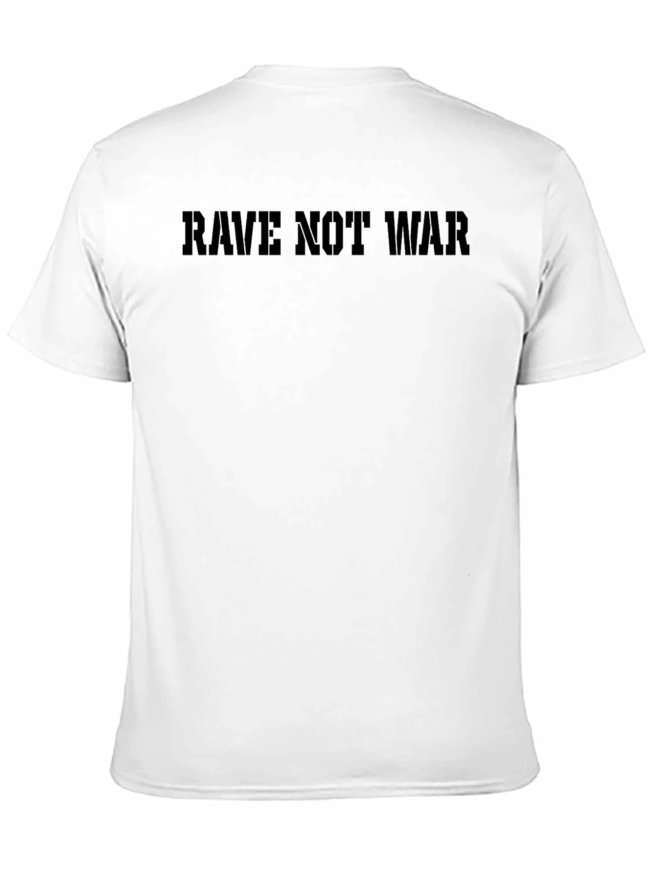 Rave Not War Black Graphic Tee