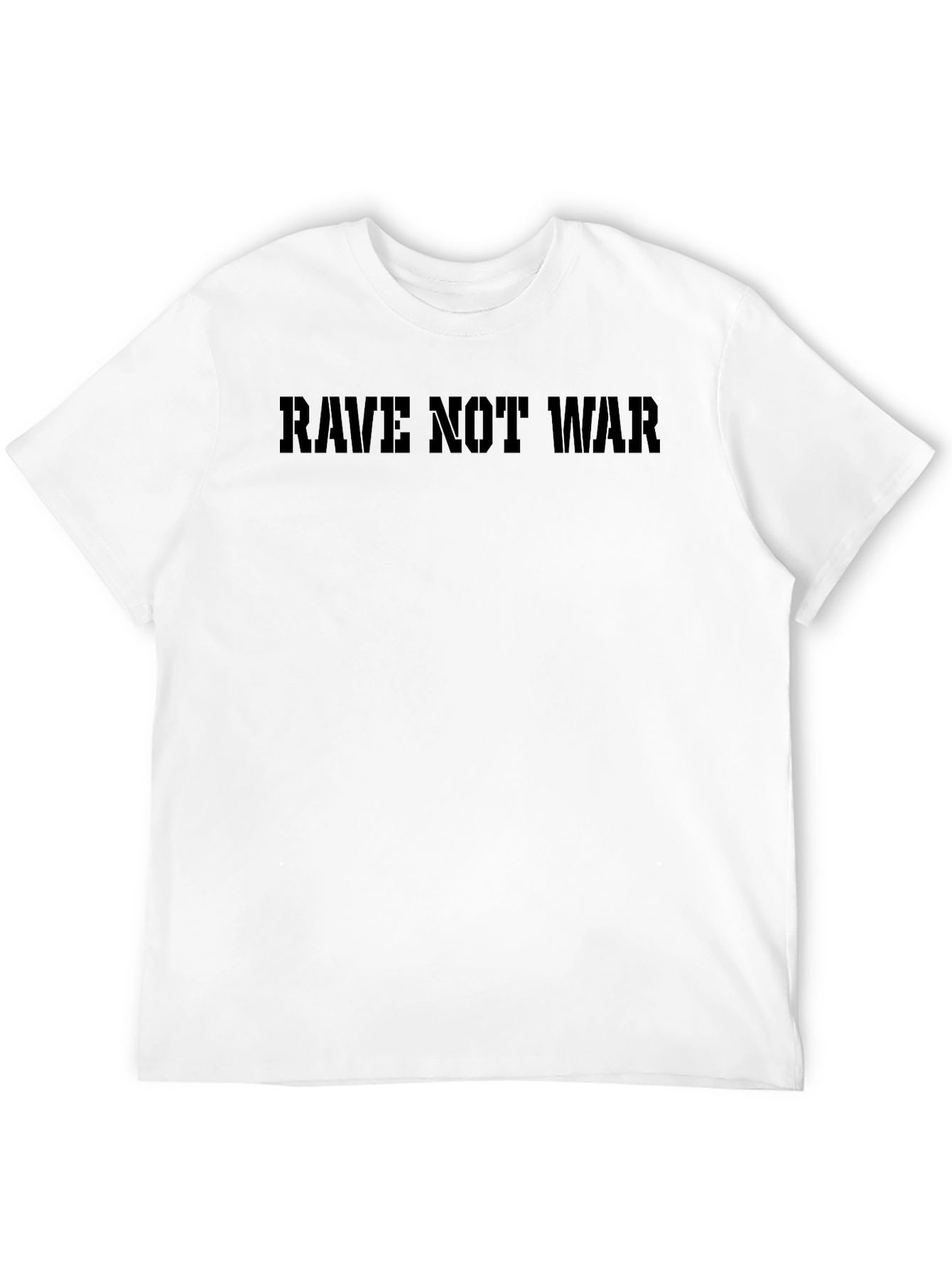 Rave Not War Black Graphic Tee