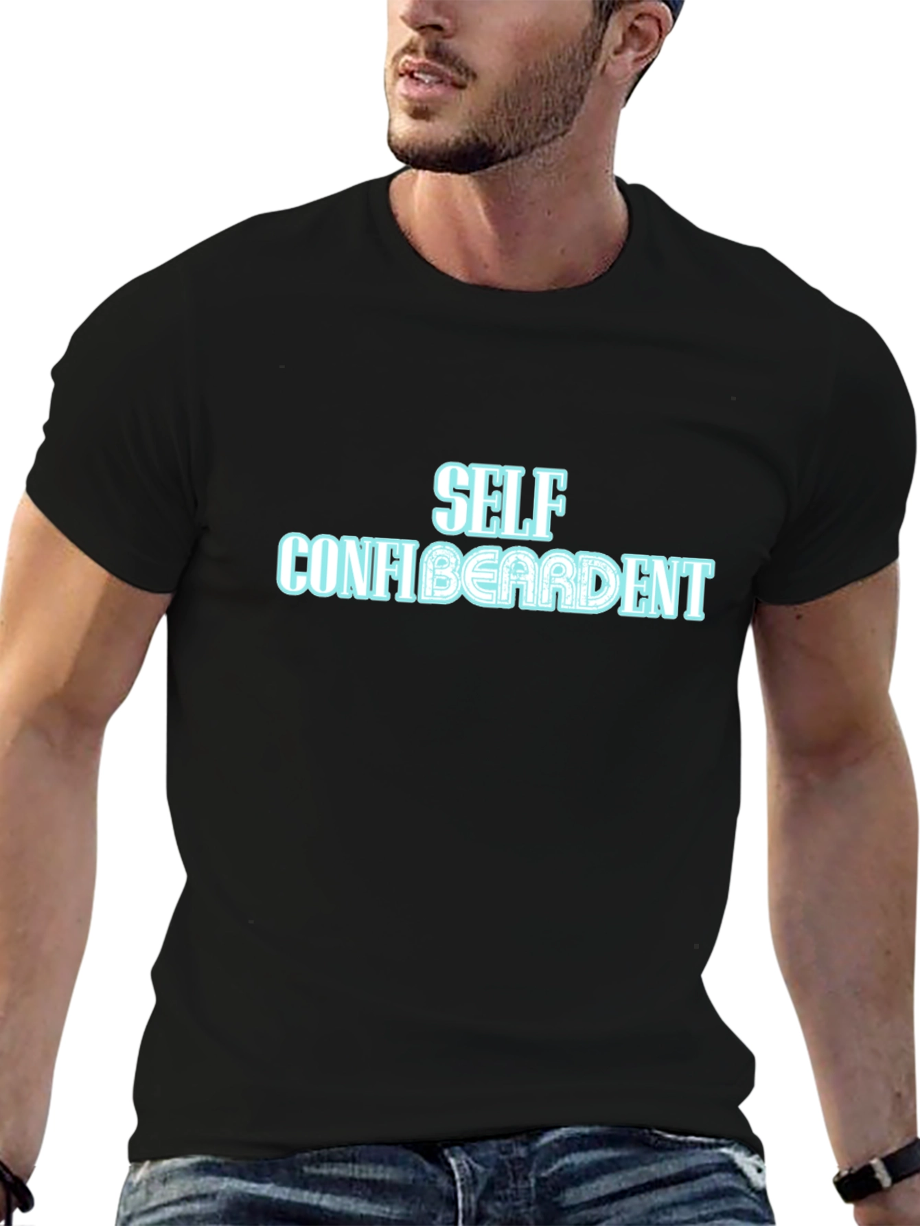 Self Confibeardent Graphic T-Shirt