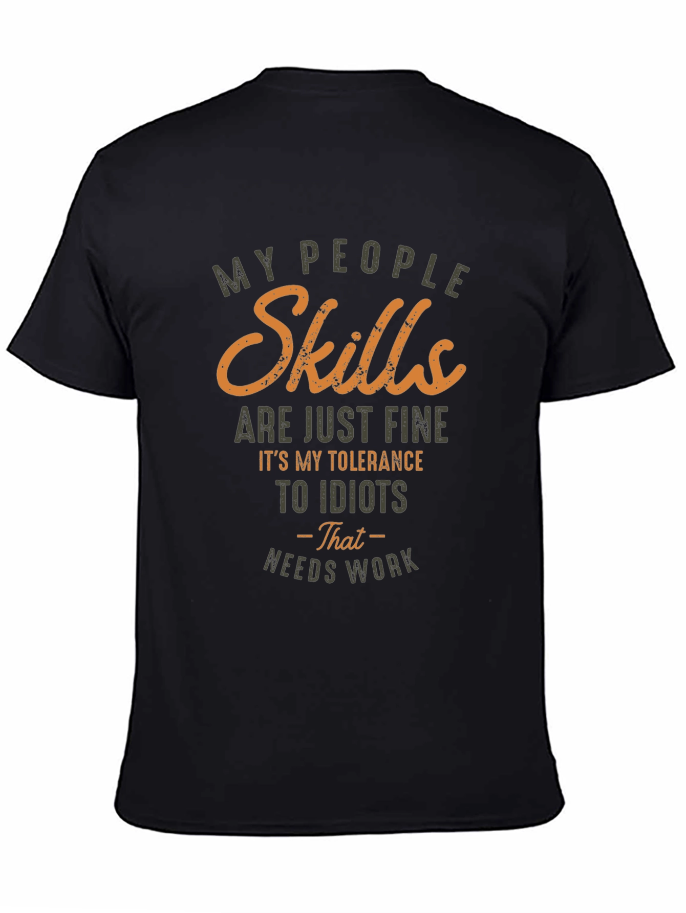 Funny Skills and Tolerance Graphic T-Shirt