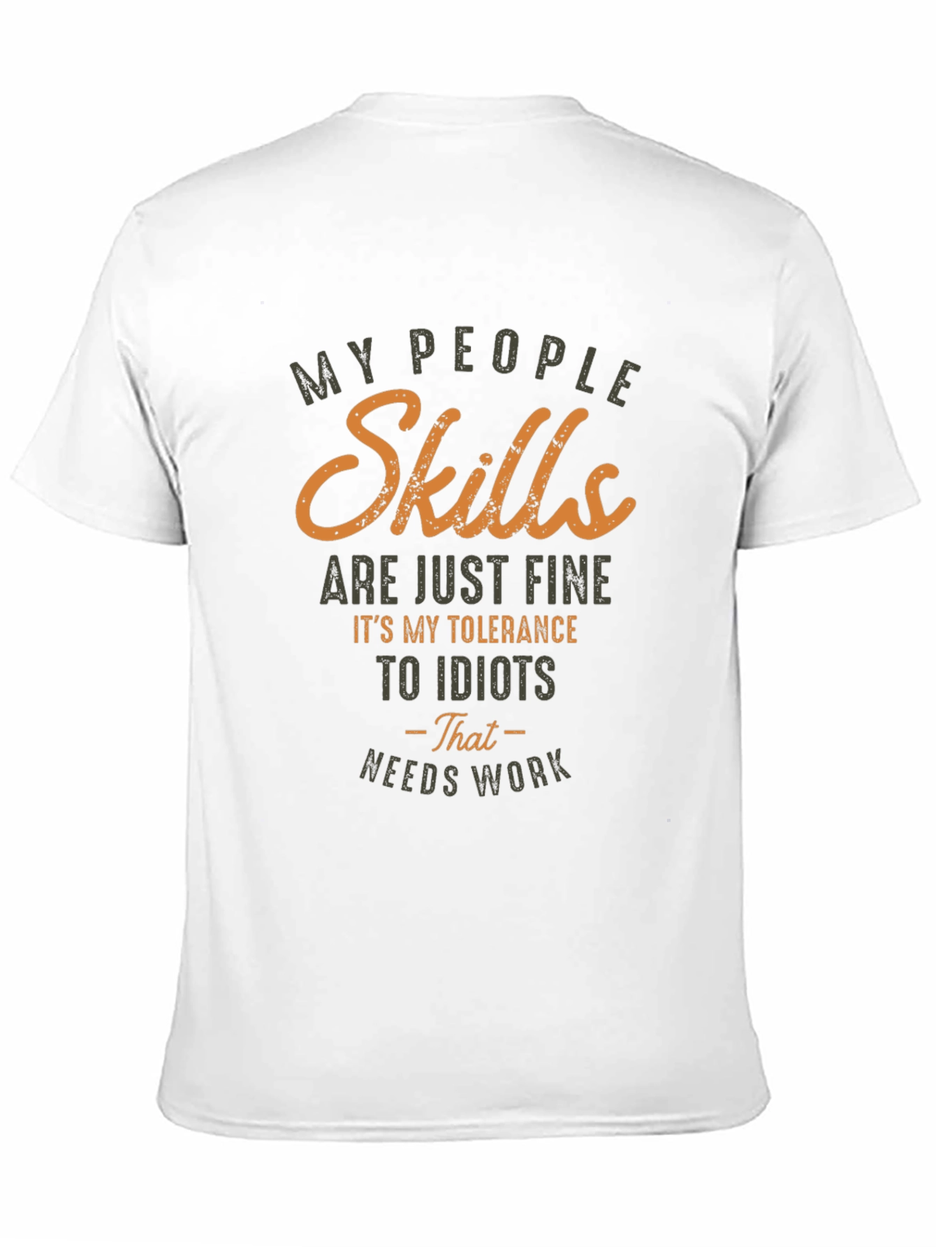 Funny Skills and Tolerance Graphic T-Shirt