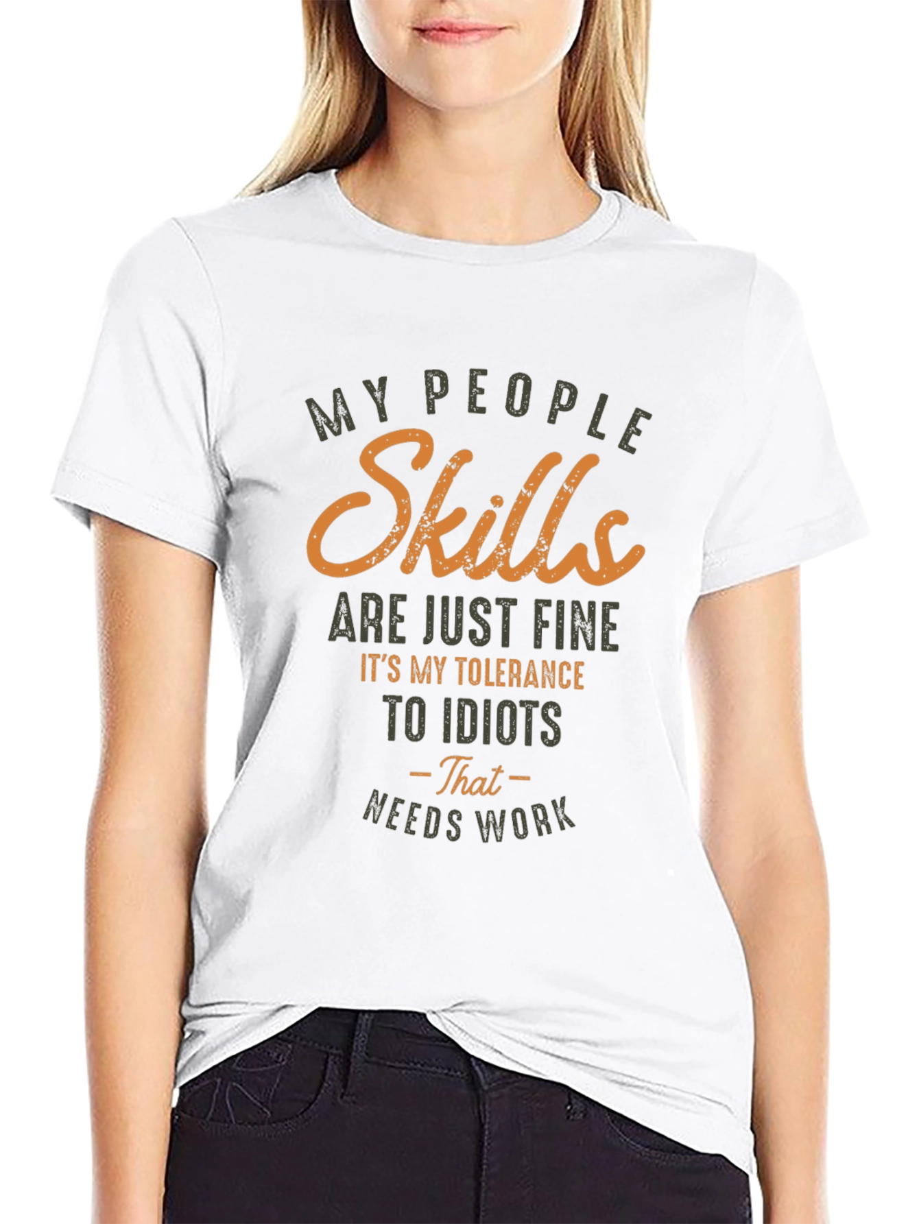 Funny Skills and Tolerance Graphic T-Shirt