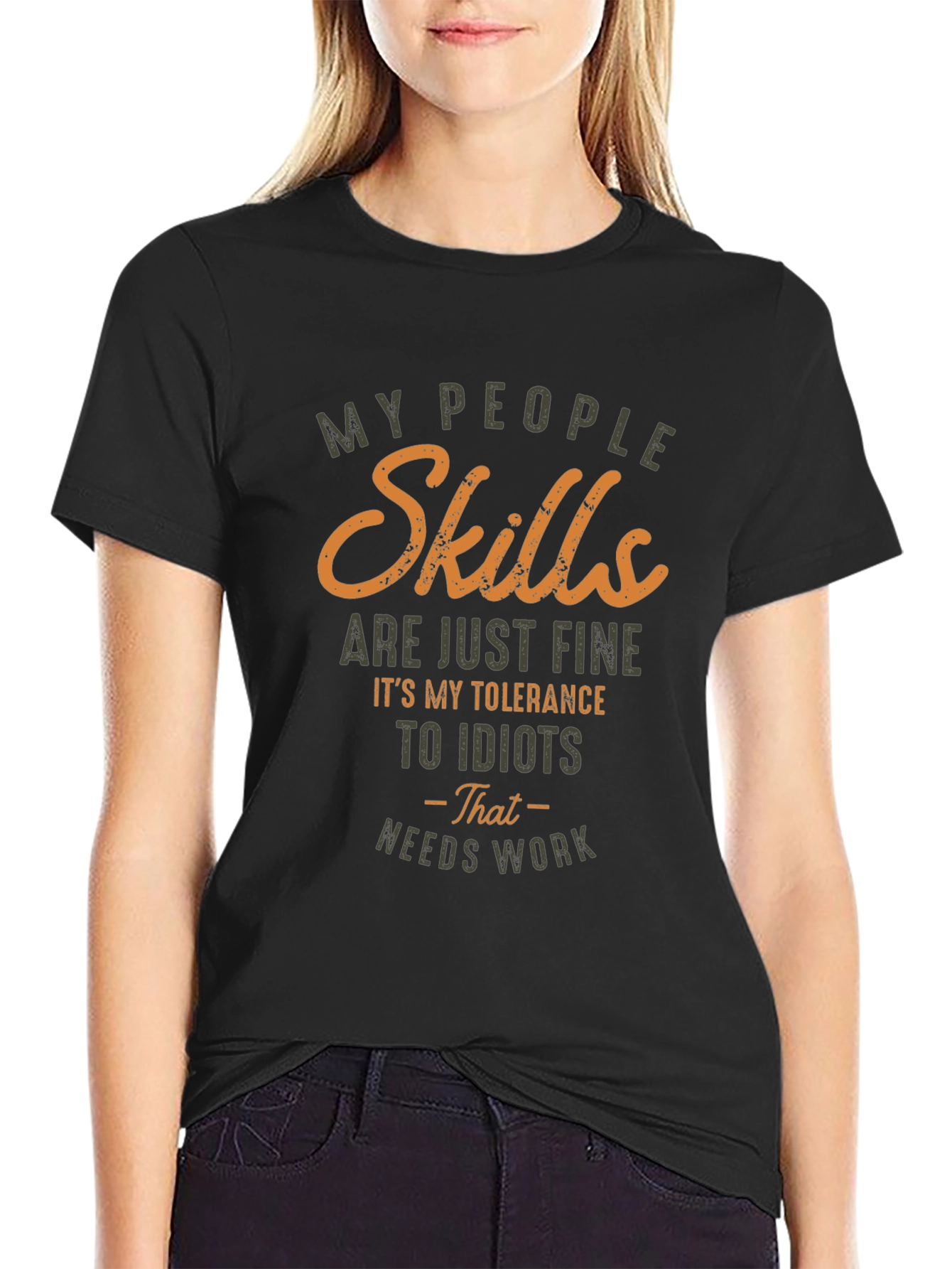 Funny Skills and Tolerance Graphic T-Shirt