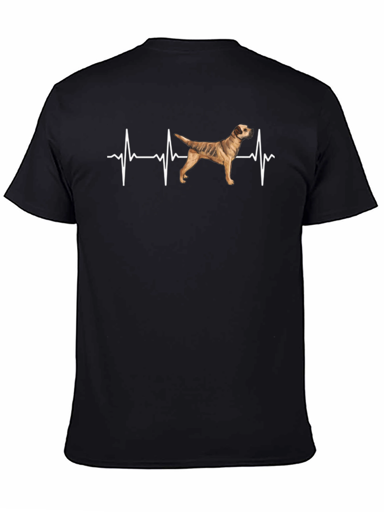 Dog Heartbeat T-Shirt - Black