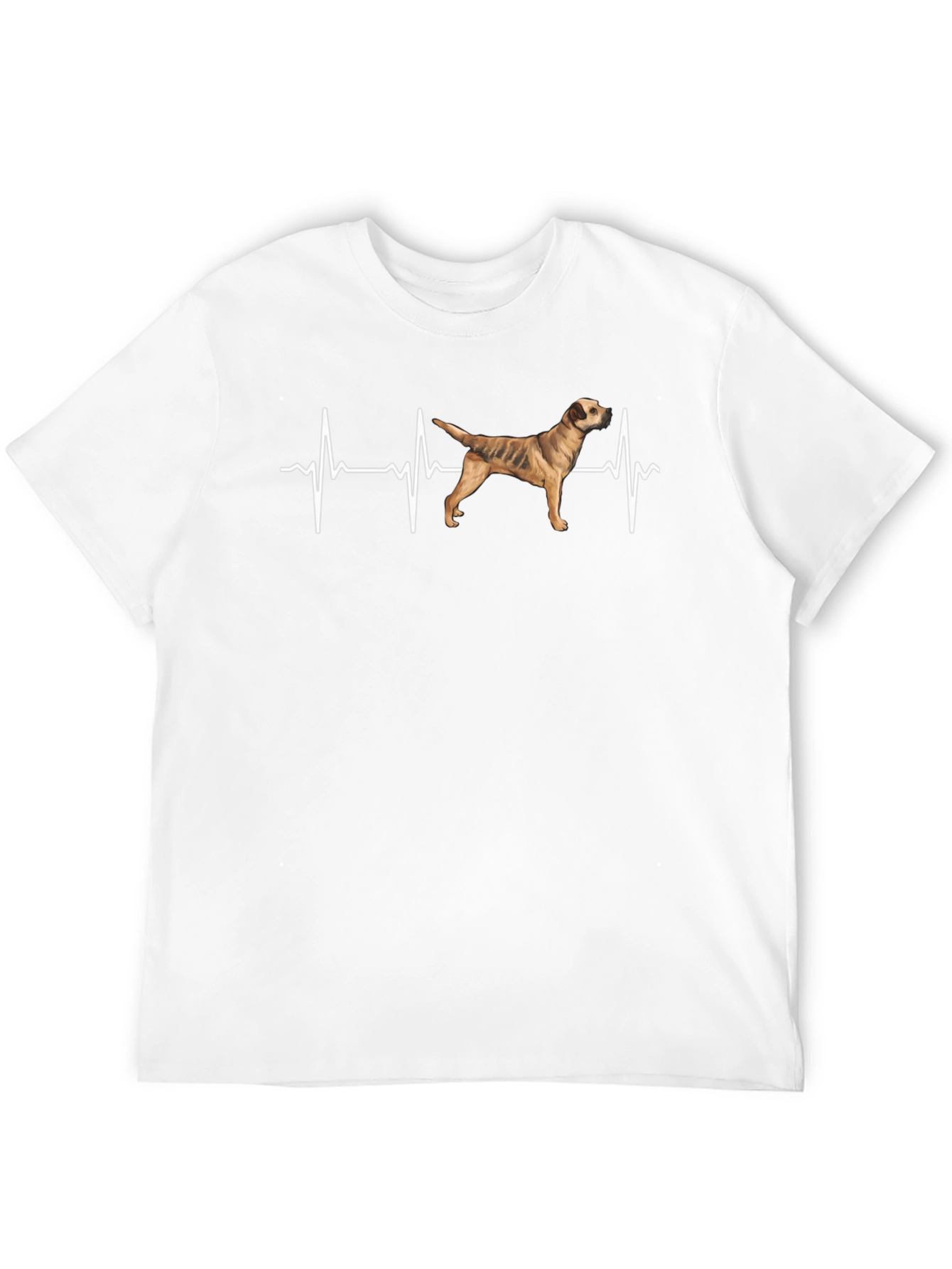 Dog Heartbeat T-Shirt - Black