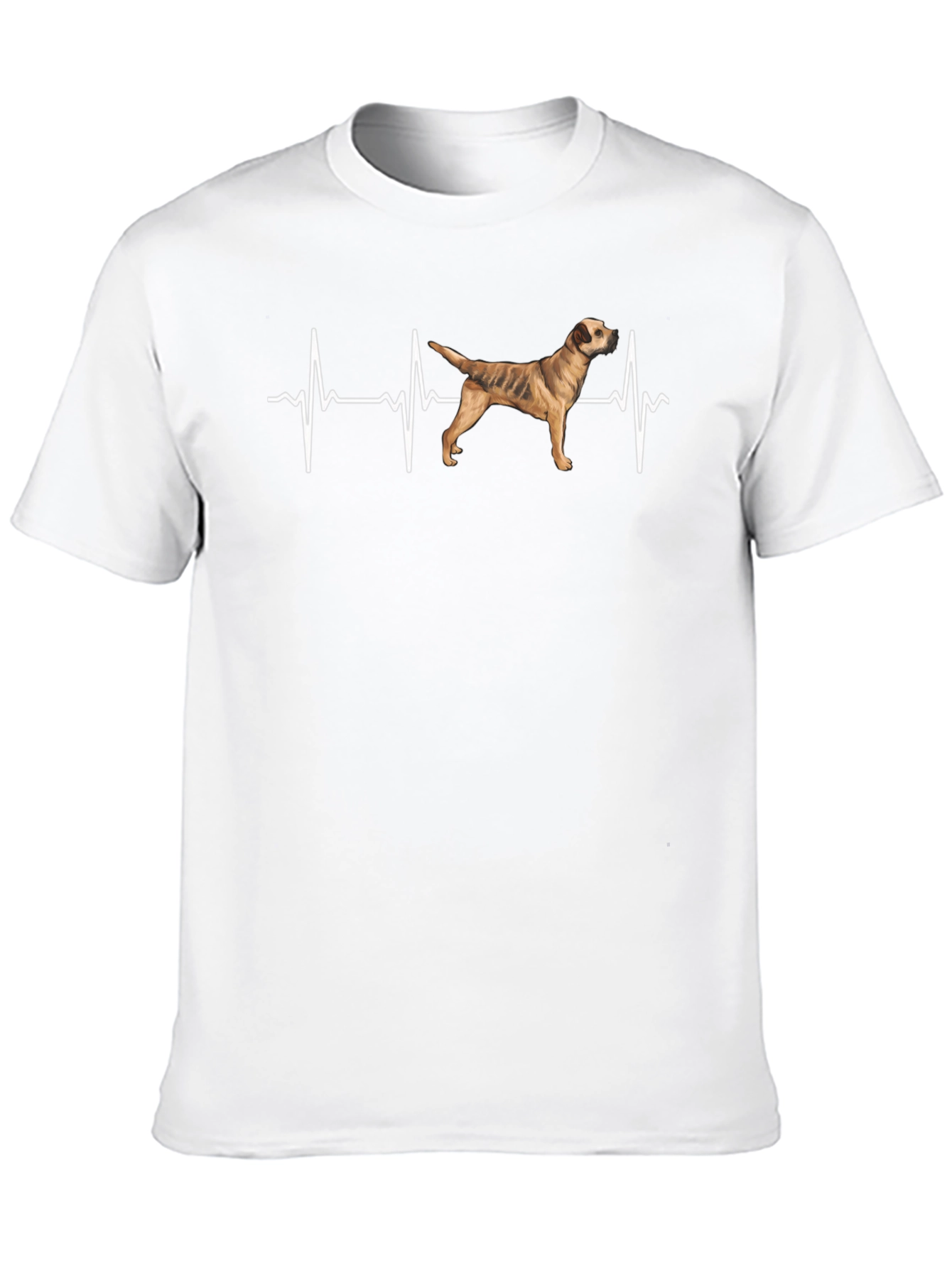 Dog Heartbeat T-Shirt - Black