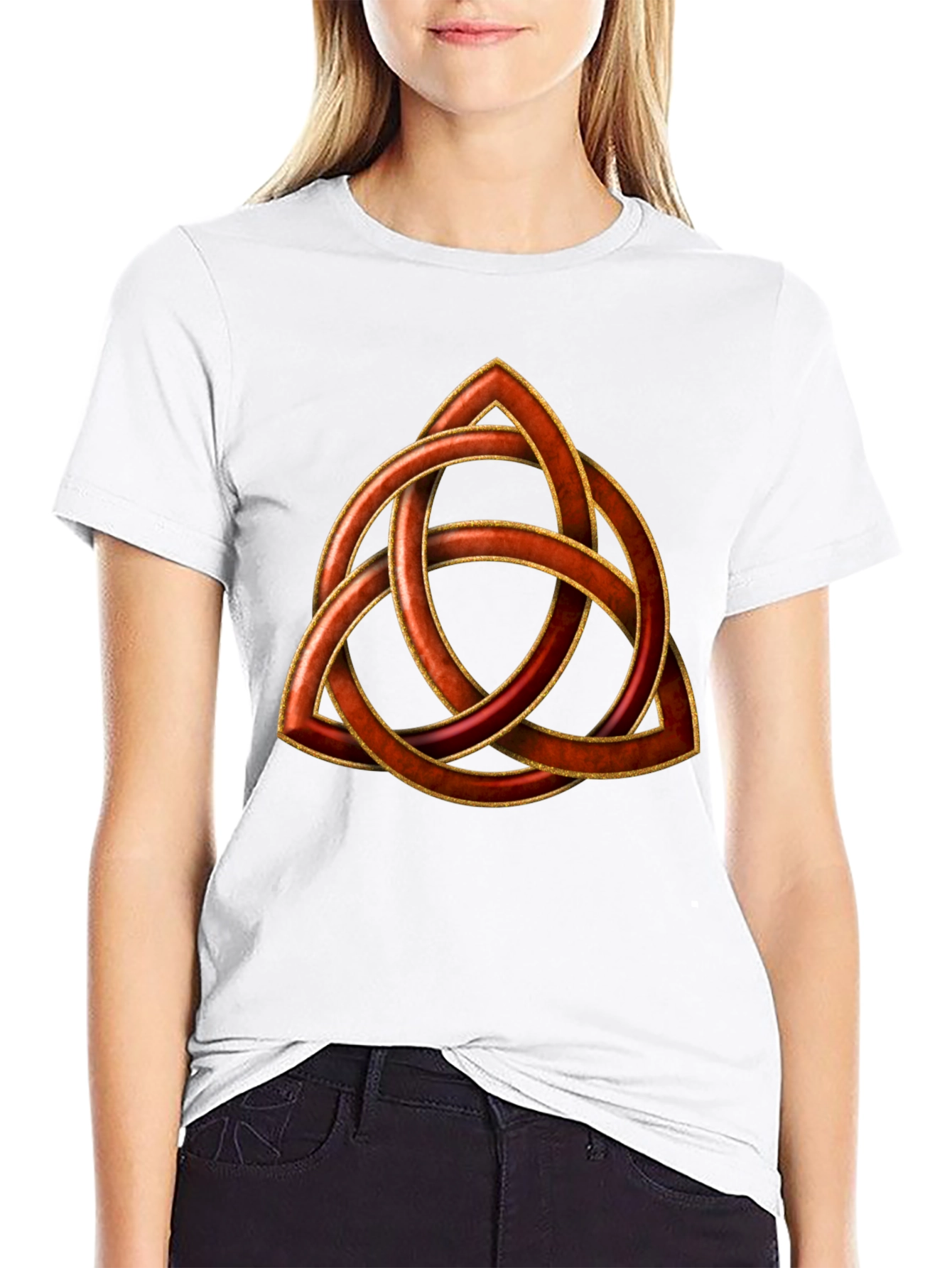Celtic Knot T-Shirt - Copper Trinity Design