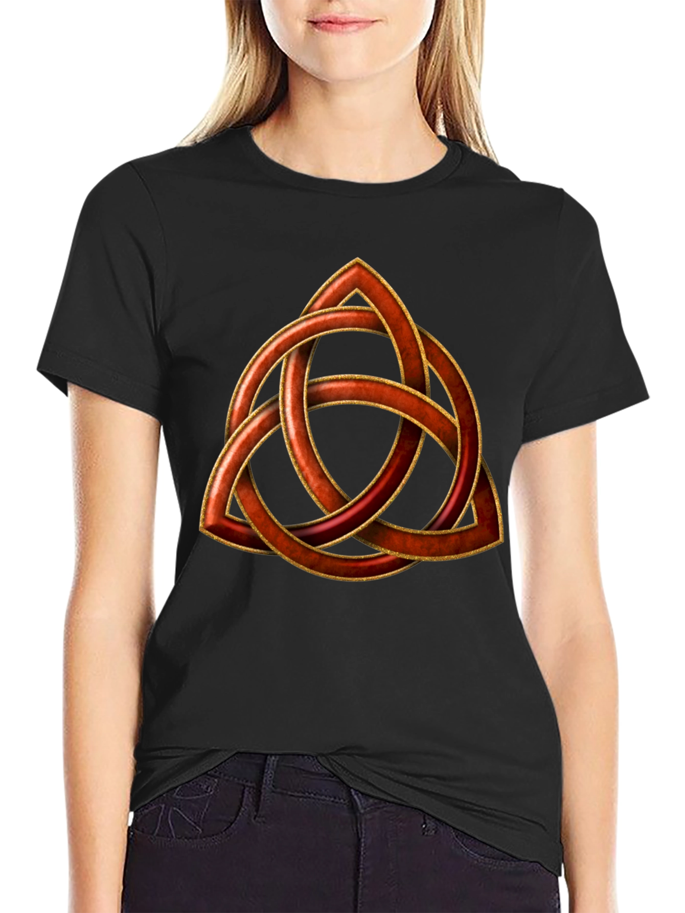 Celtic Knot T-Shirt - Copper Trinity Design