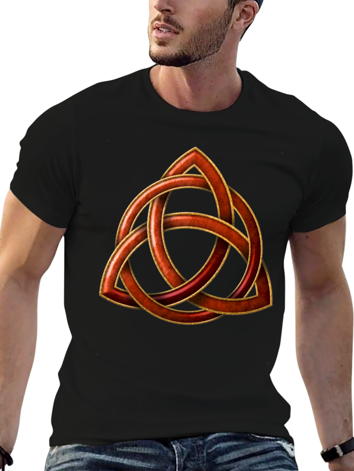 Celtic Knot T-Shirt - Copper Trinity Design