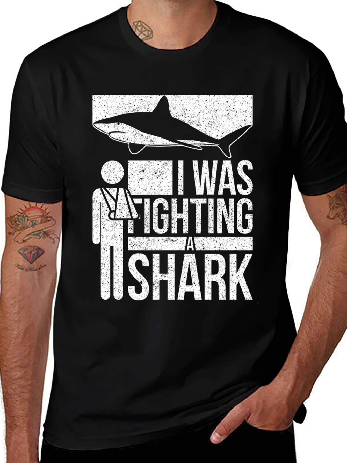 I Was Fighting A Shark T-Shirt